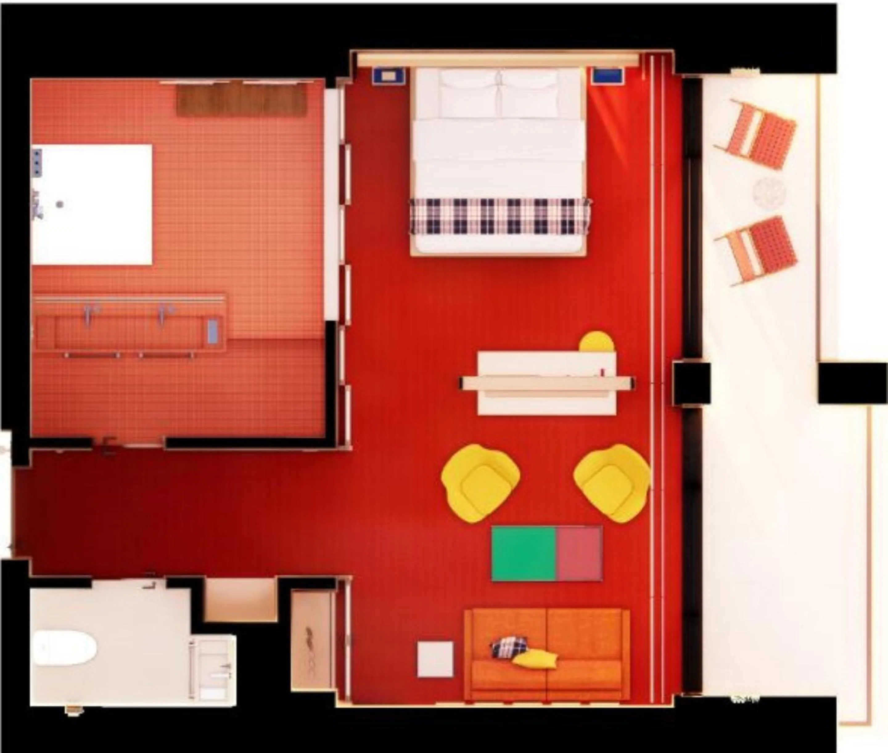 Floor plan in The Coolest Hotel