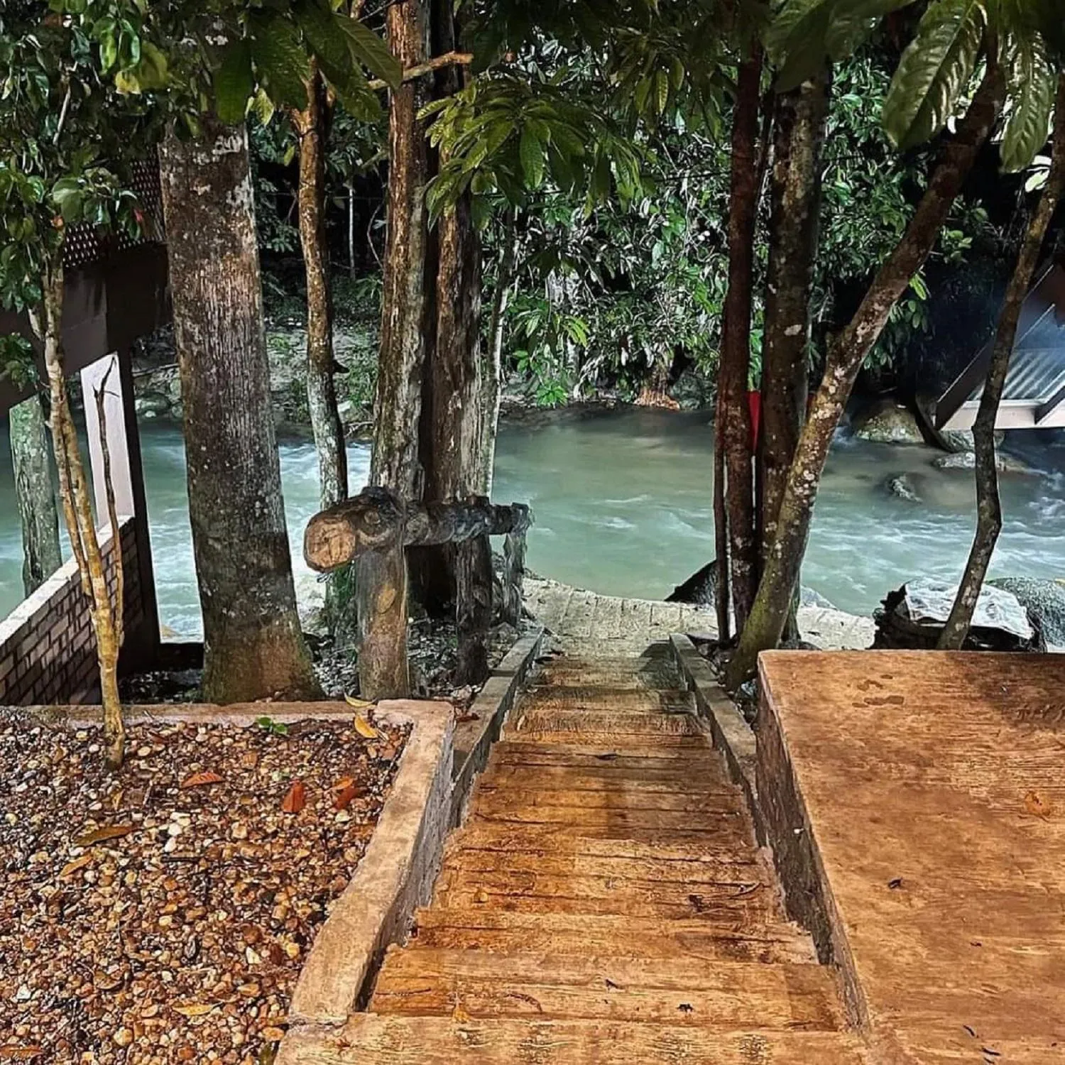 River view in D'Impiana Riverview Chalet # Lenggong