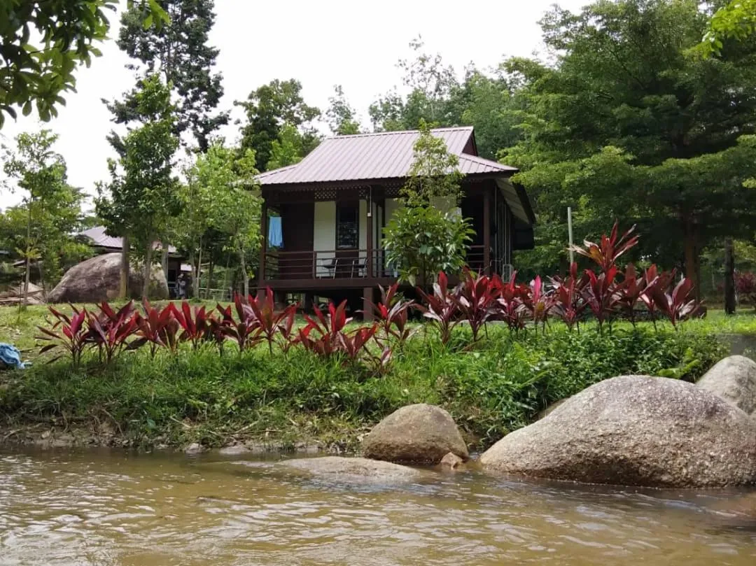 River view in D'Impiana Riverview Chalet # Lenggong