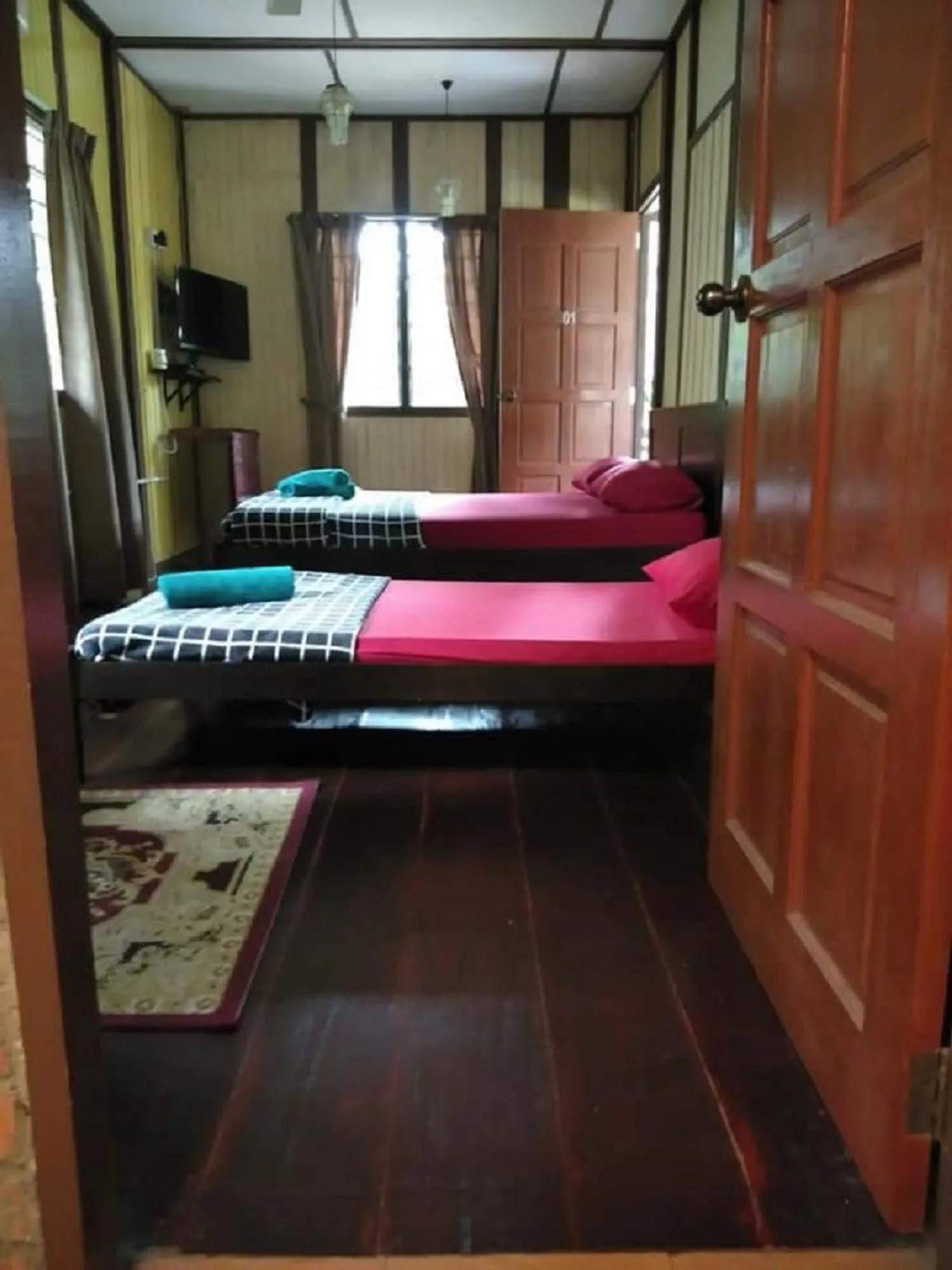 Bed in D'Impiana Riverview Chalet # Lenggong
