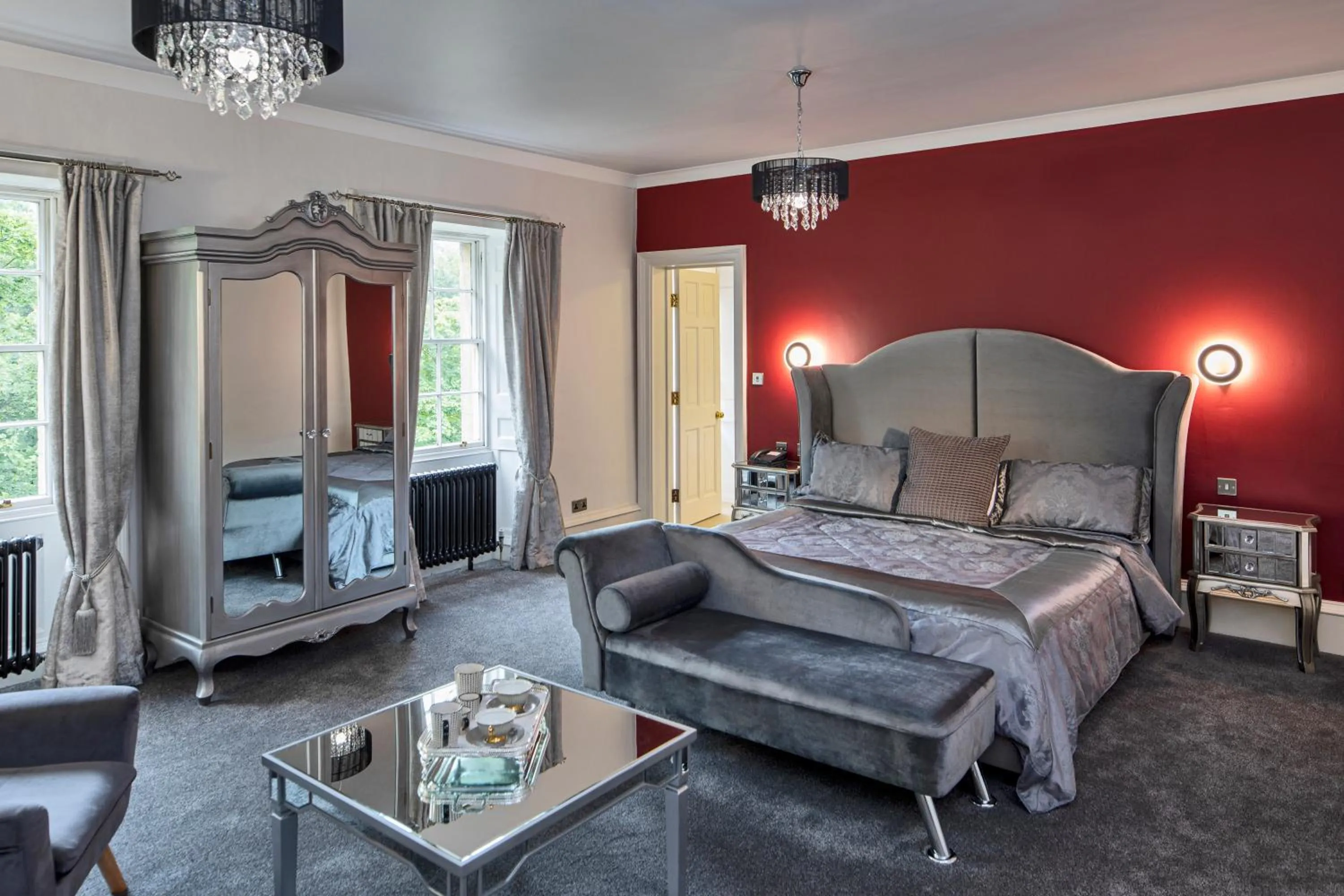 Bedroom, Bed in Weetwood Hall Estate