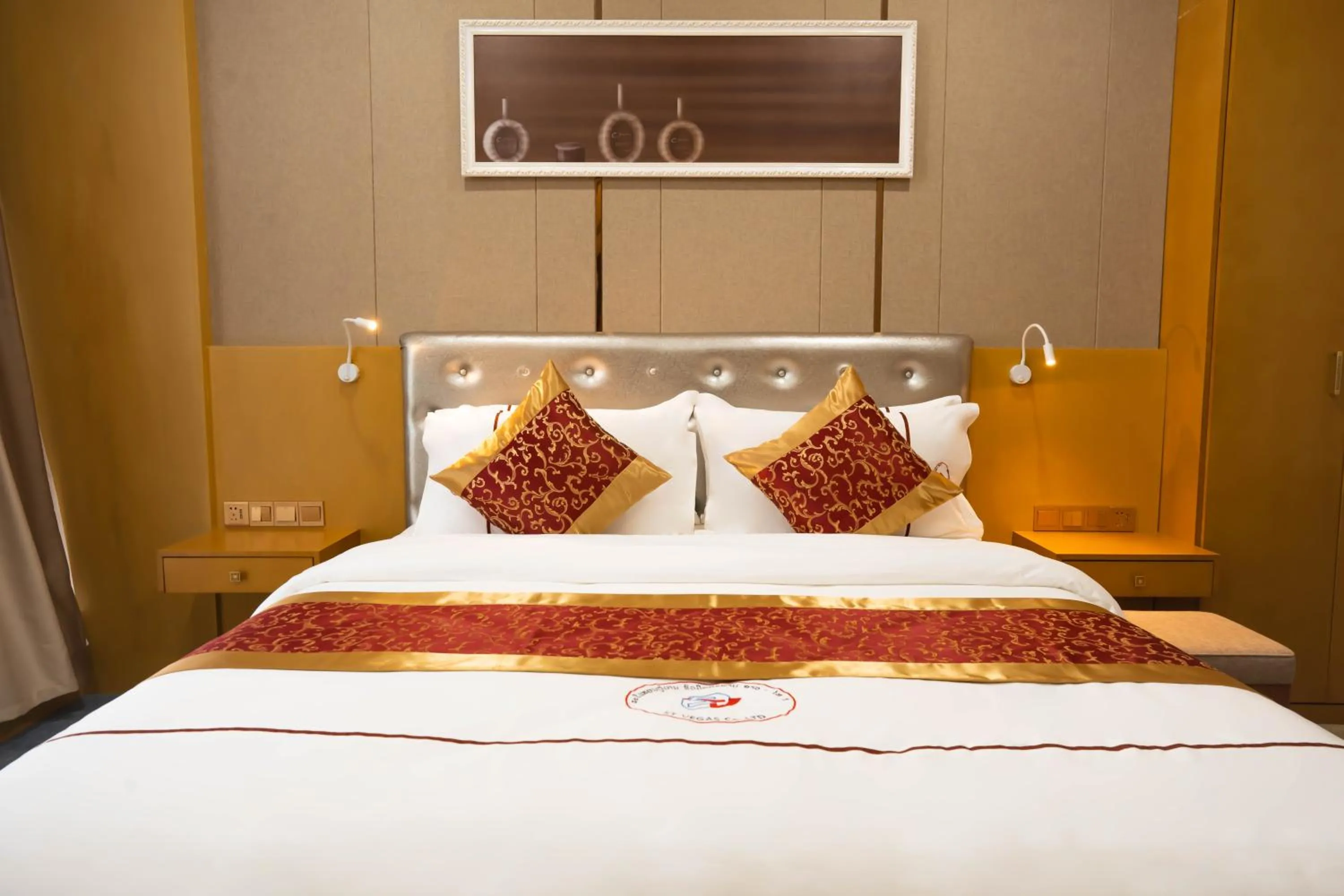 Bed in ST Vegas Hotel