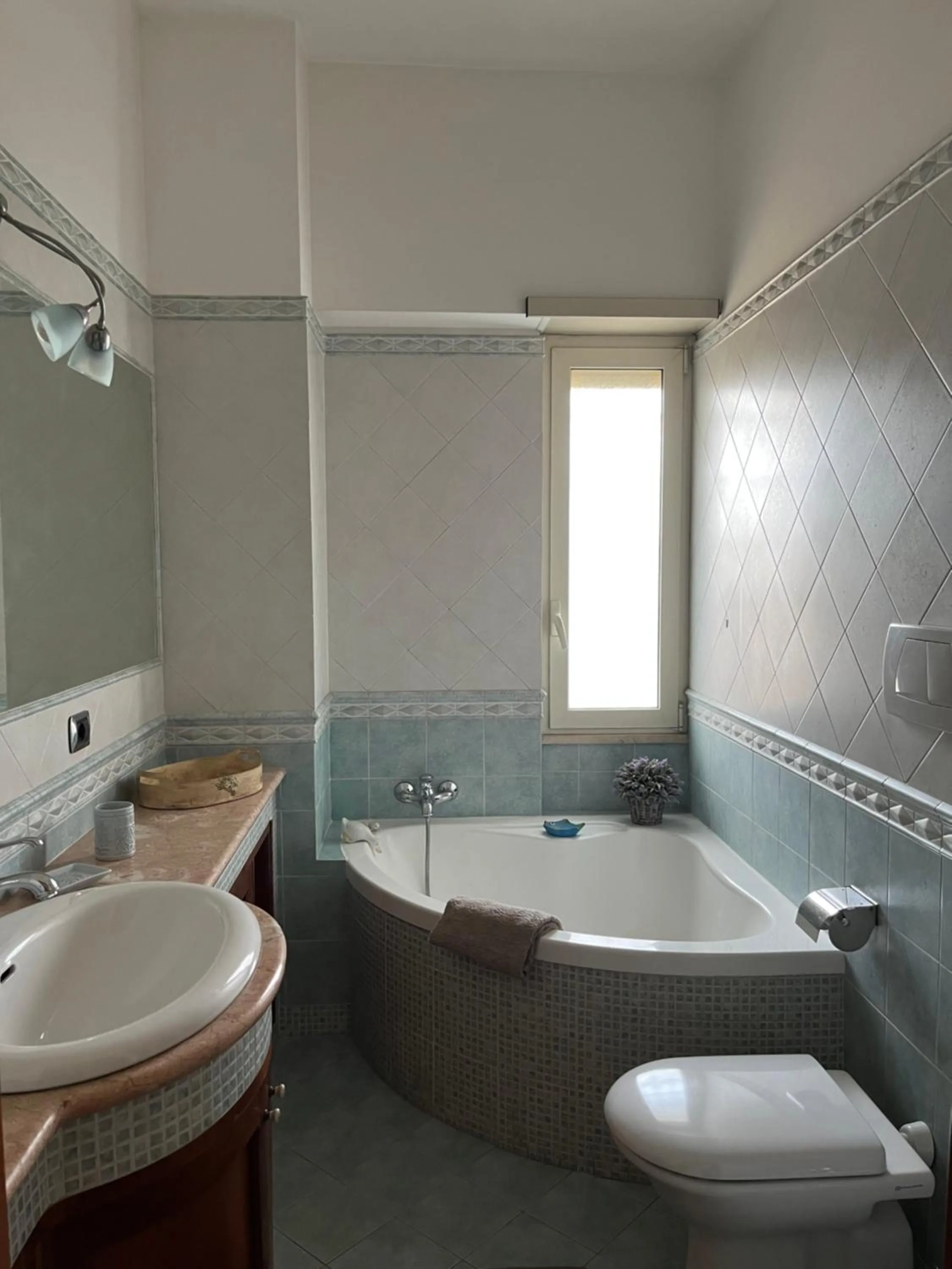 Shower in Attico con terrazza in Via dei Traghetti