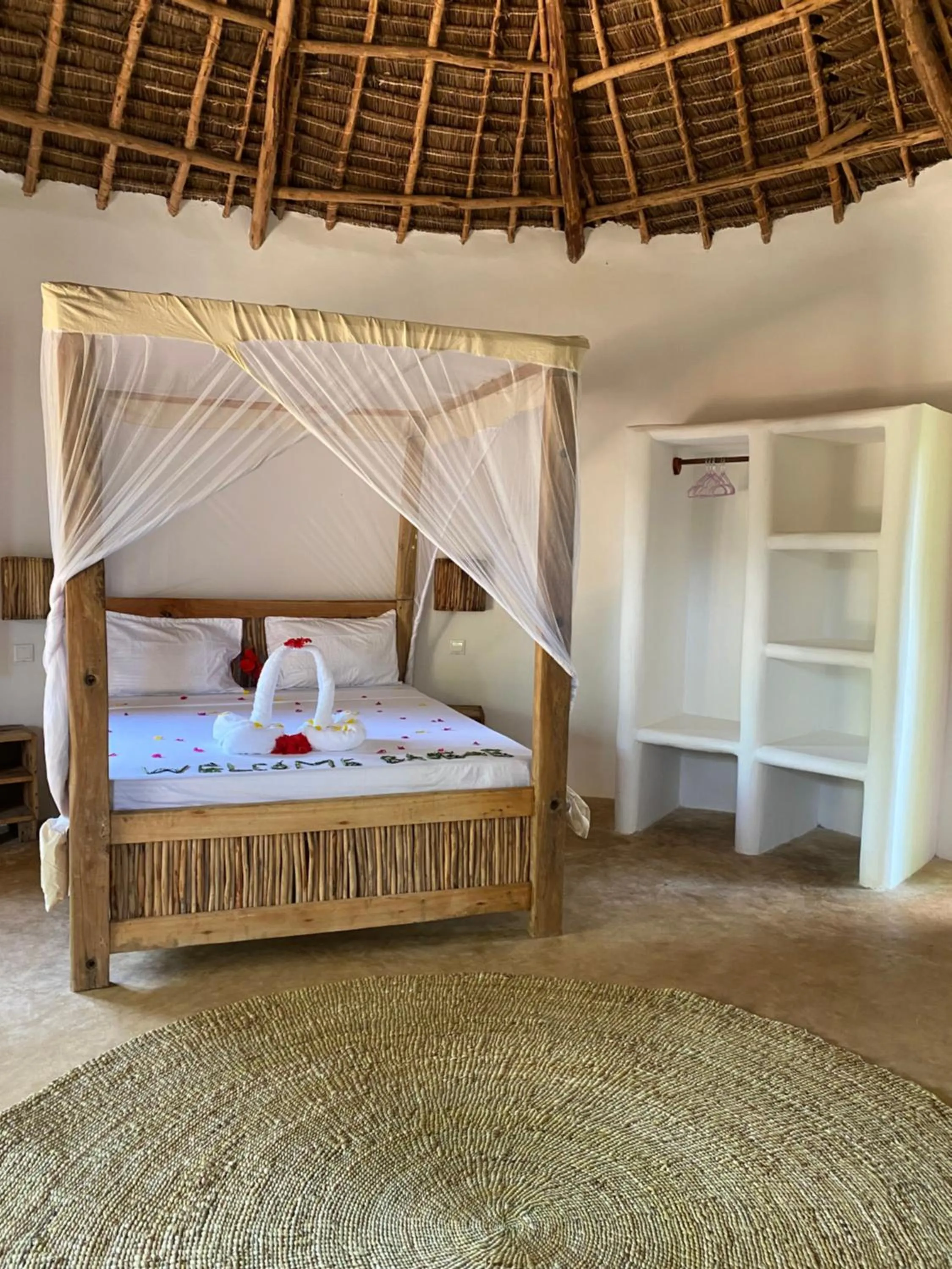 Bed in Baobab Africa Lodge Zanzibar