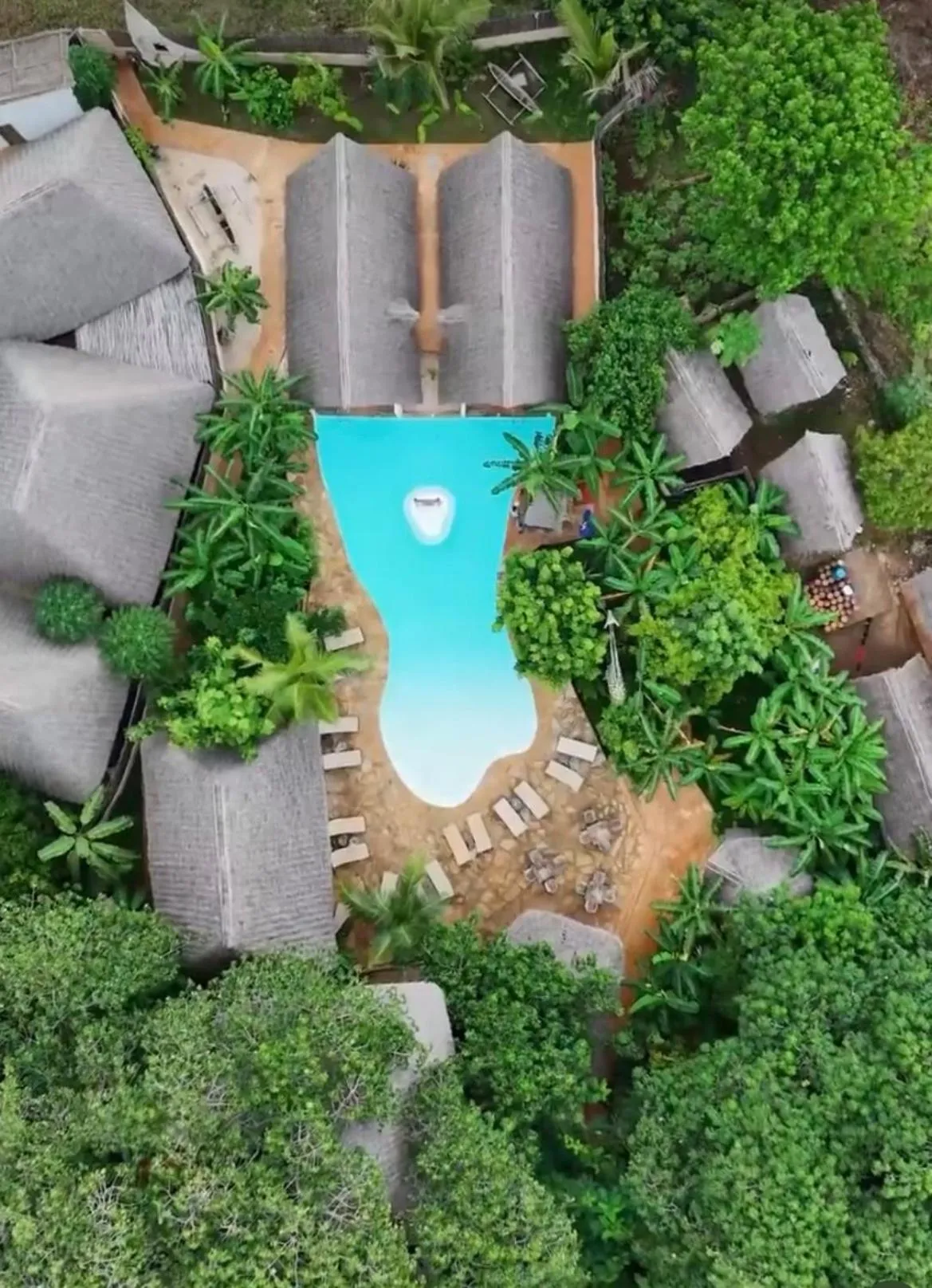 Bird's eye view in Baobab Africa Lodge Zanzibar