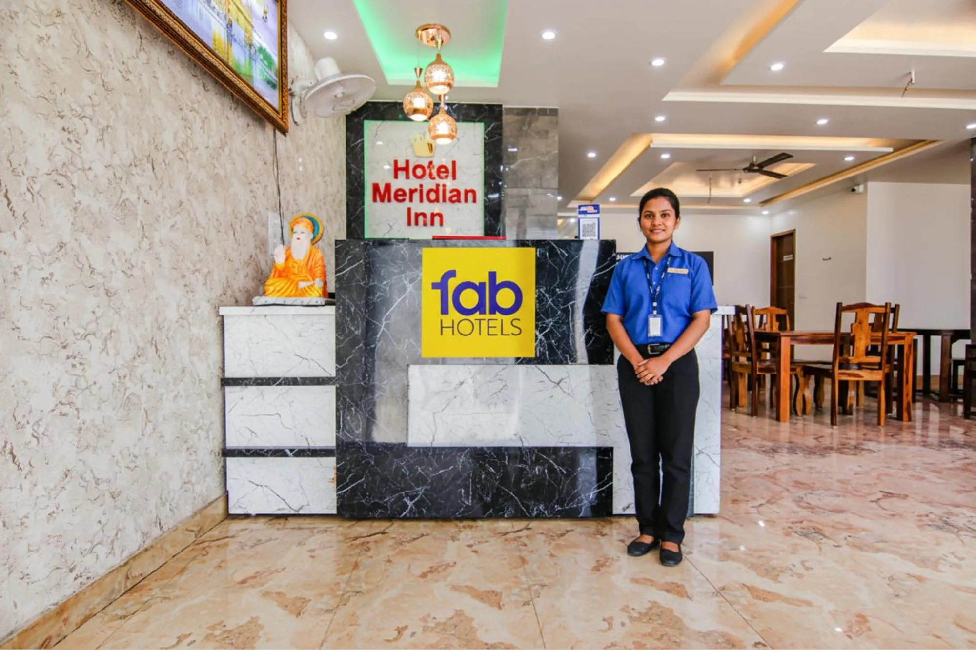 Lobby or reception in FabHotel Meridian Inn