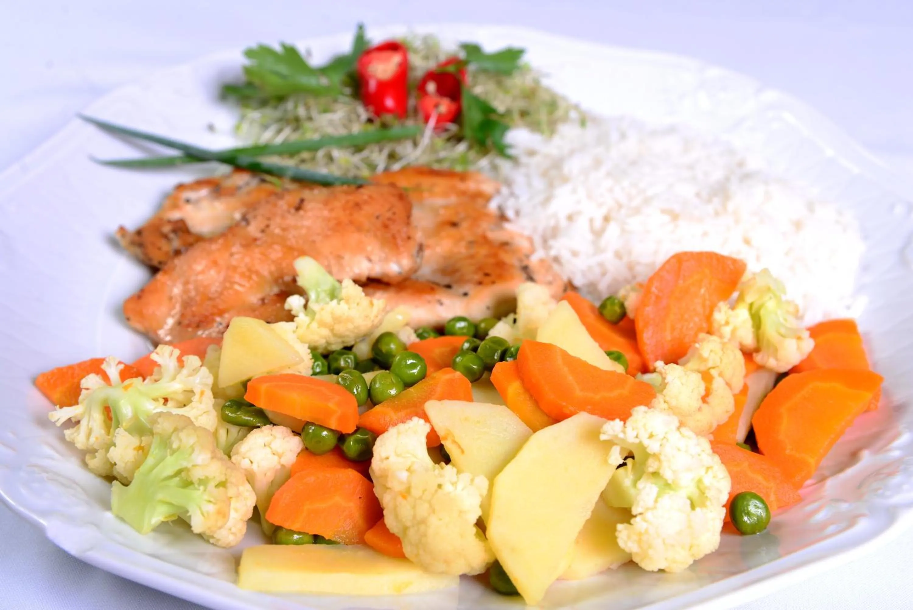 Dinner in Germanias Blumen Hotel