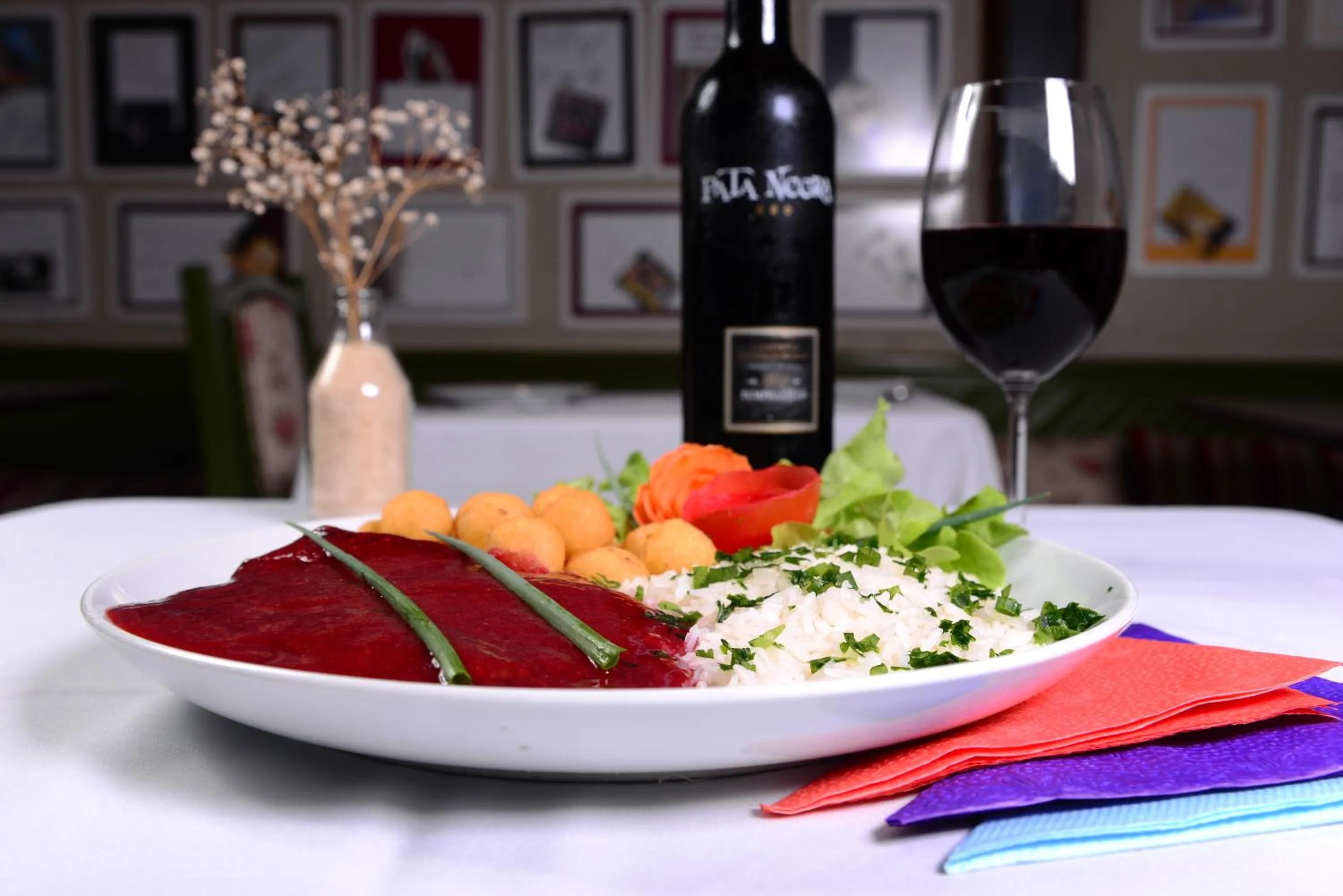 Dinner in Germanias Blumen Hotel