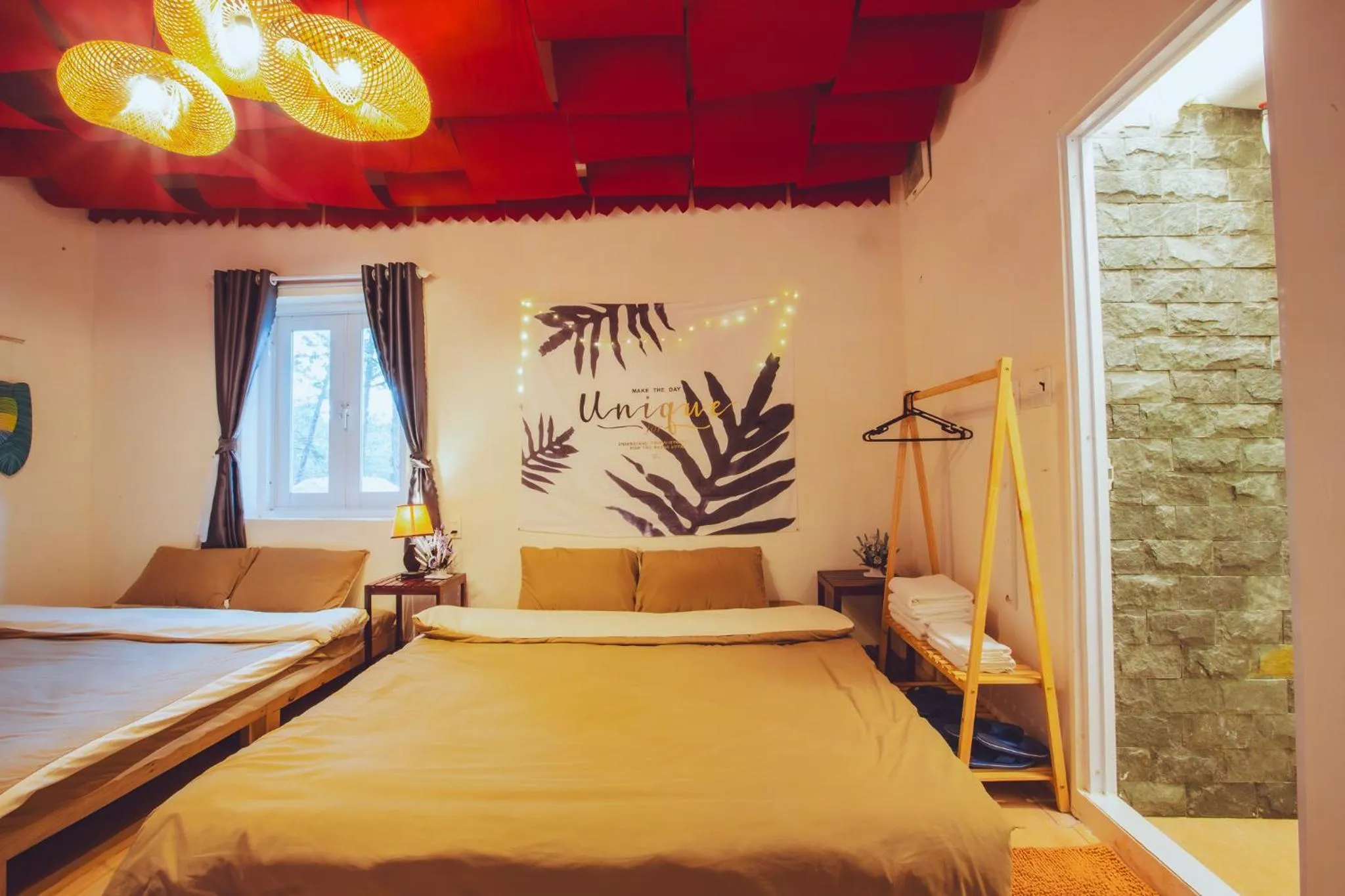 Photo of the whole room, Bed in De Vivre Homestay Măng Đen