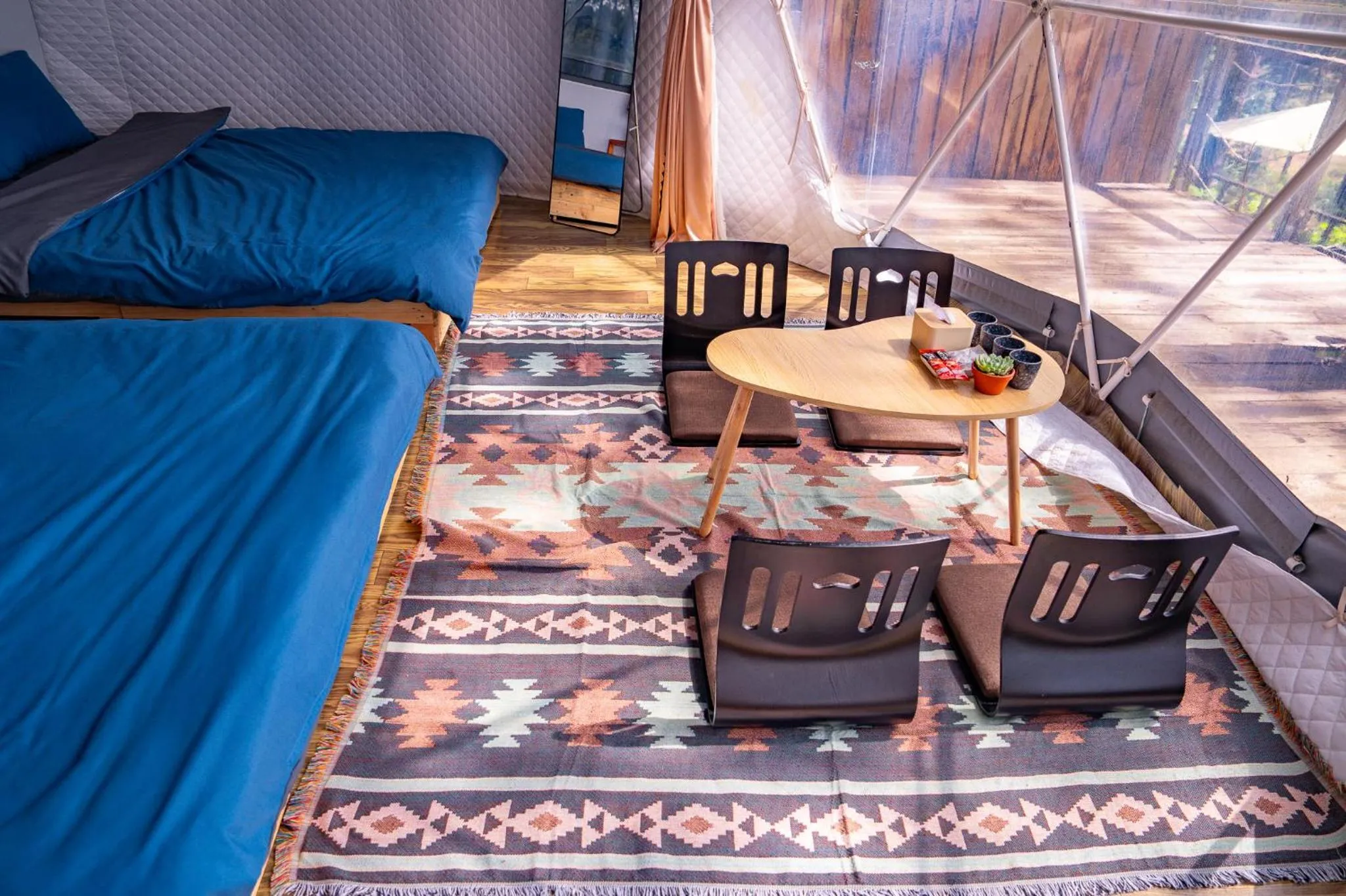 Decorative detail in De Vivre Homestay Măng Đen