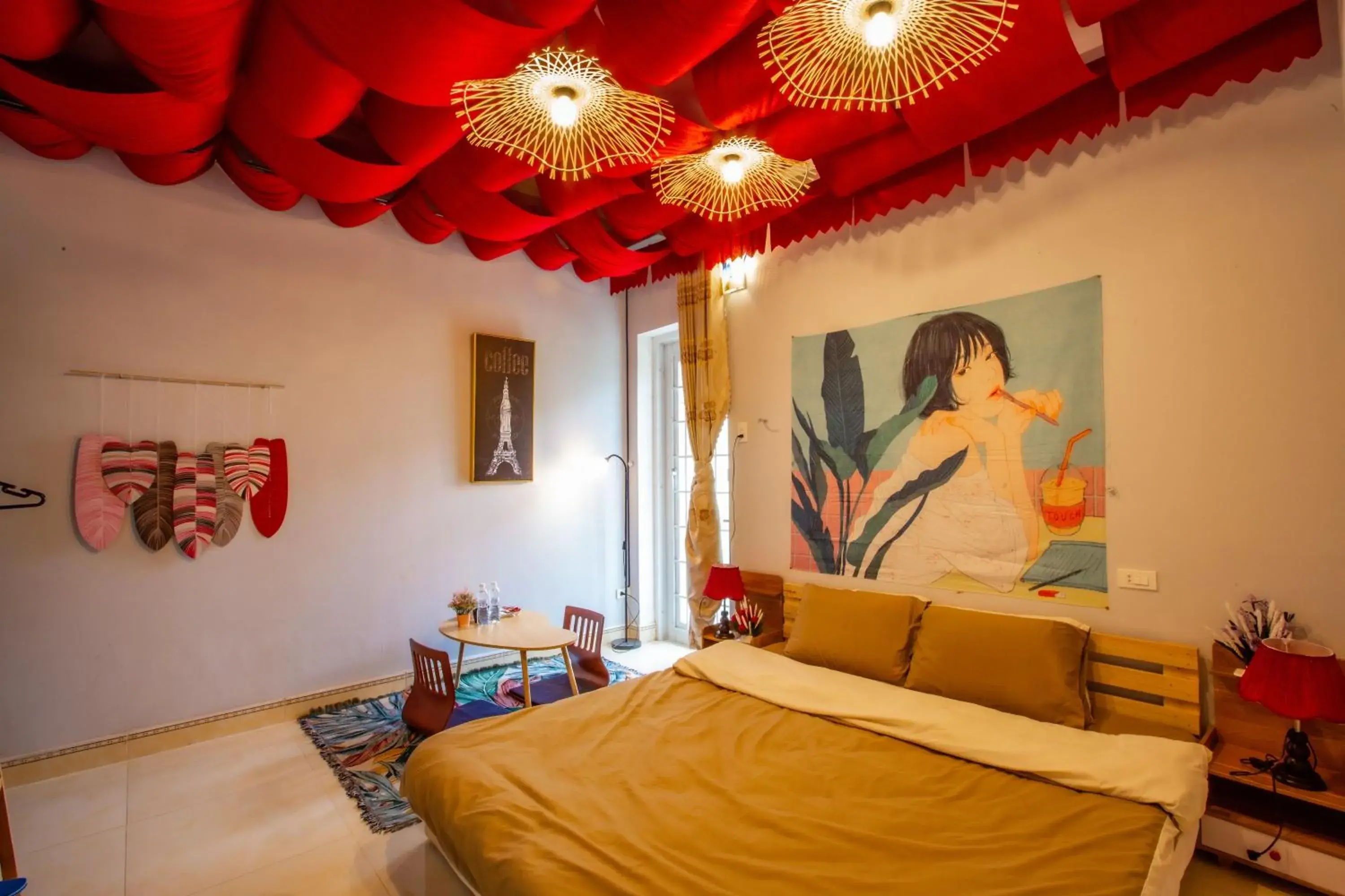 Double Room with Garden View in De Vivre Homestay Măng Đen Double Room with Garden View in De Vivre Homestay Măng Đen