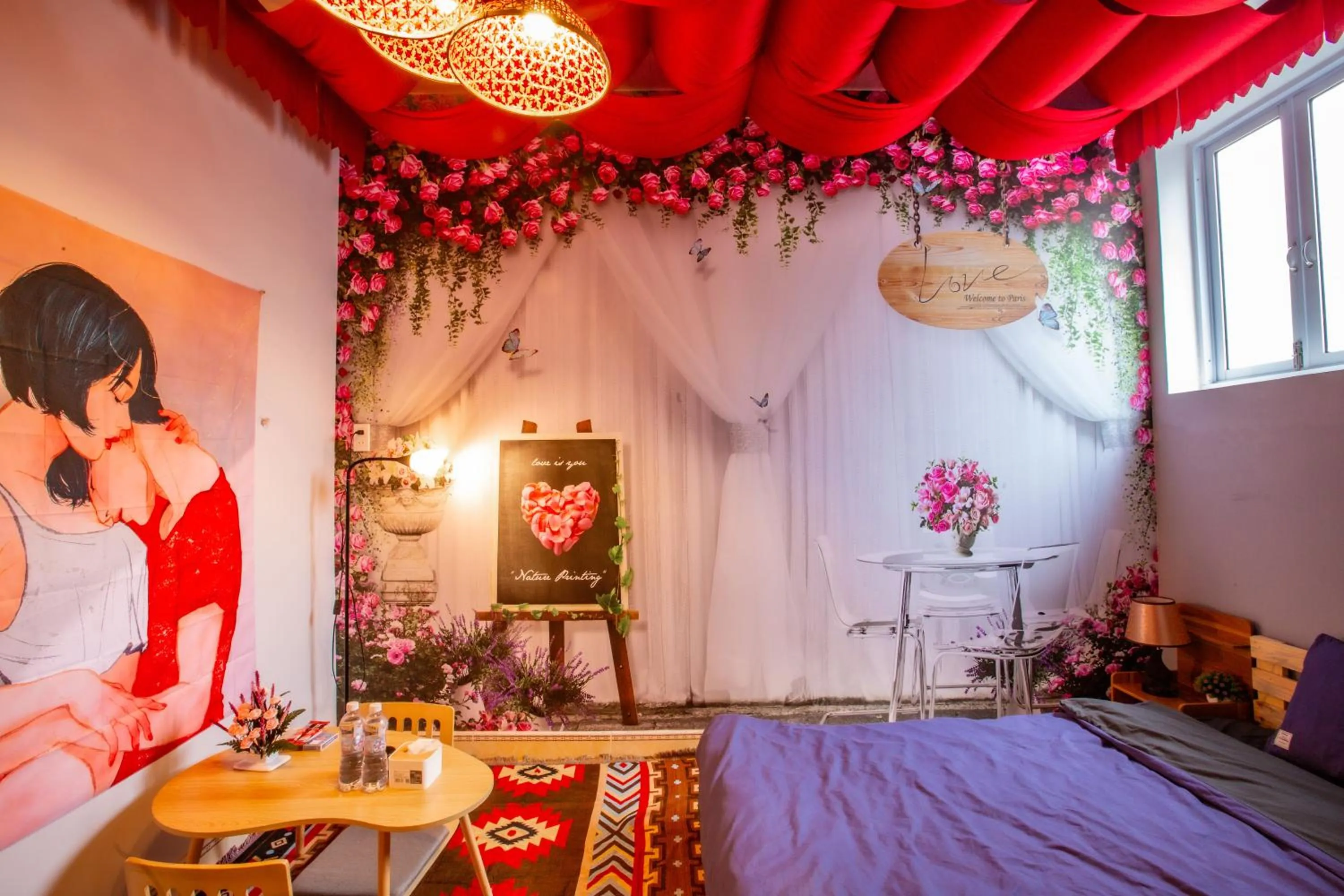 Photo of the whole room, Bed in De Vivre Homestay Măng Đen