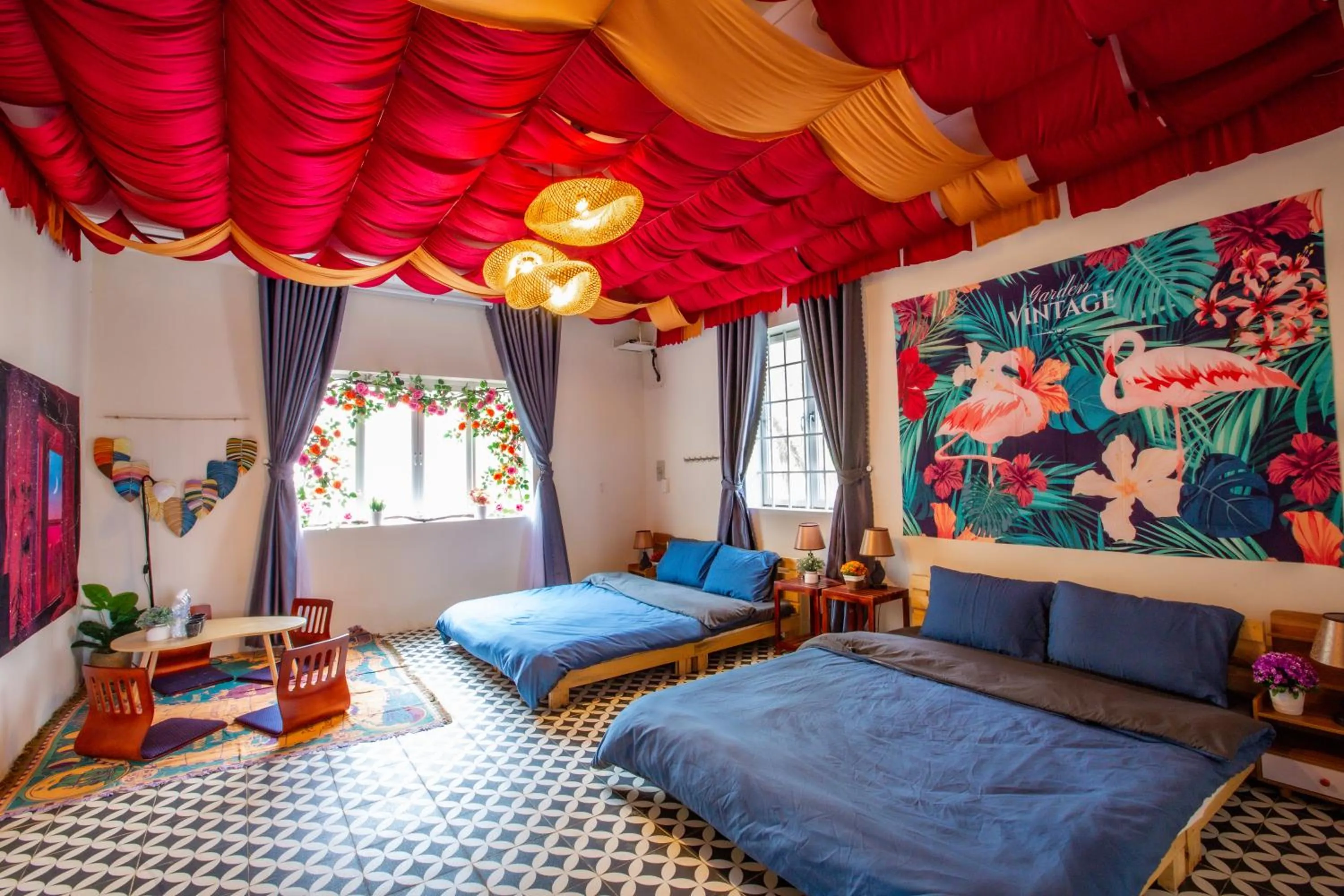 Photo of the whole room, Bed in De Vivre Homestay Măng Đen