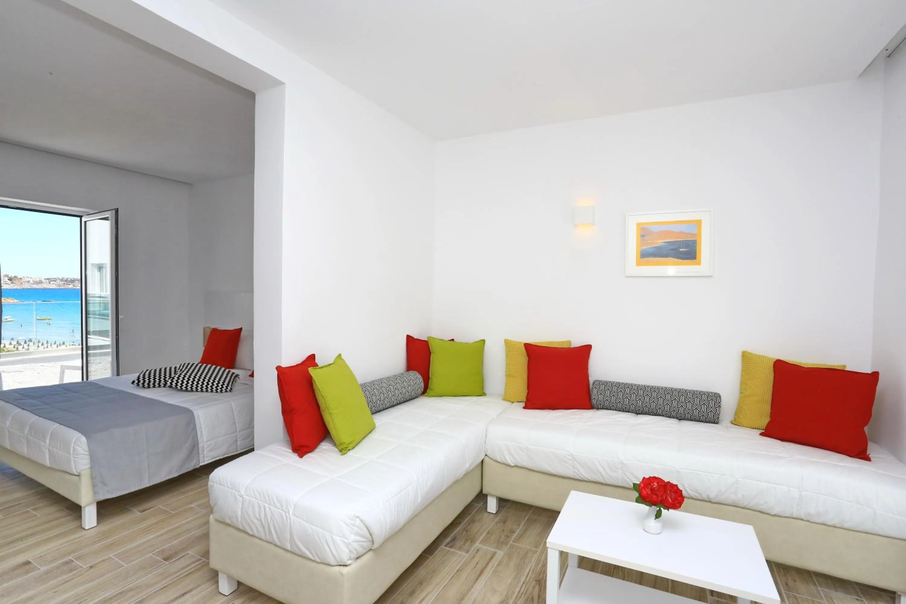 Bed in Blu Acqua Hotel