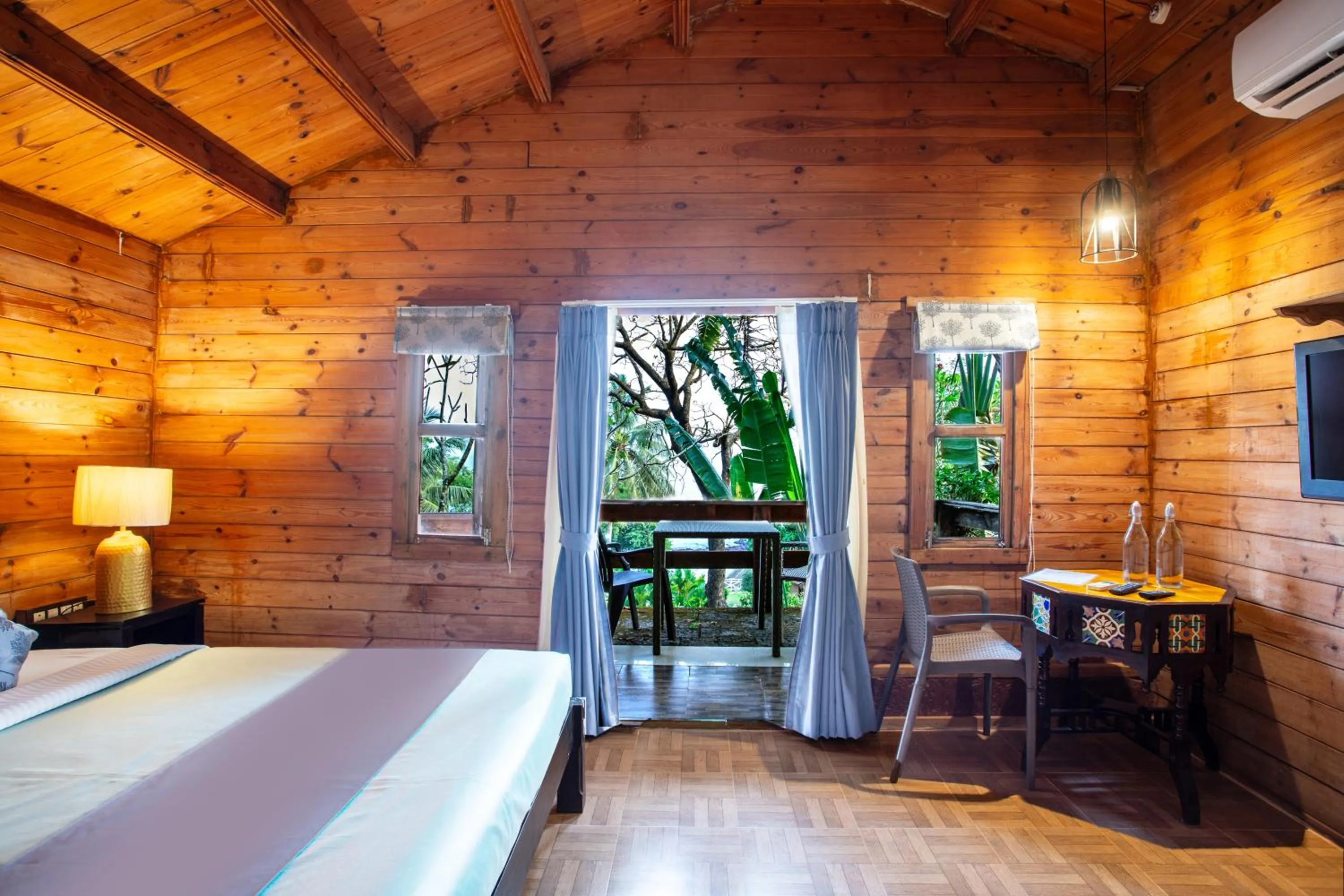 View (from property/room), Bed in Stone Water Eco Resort