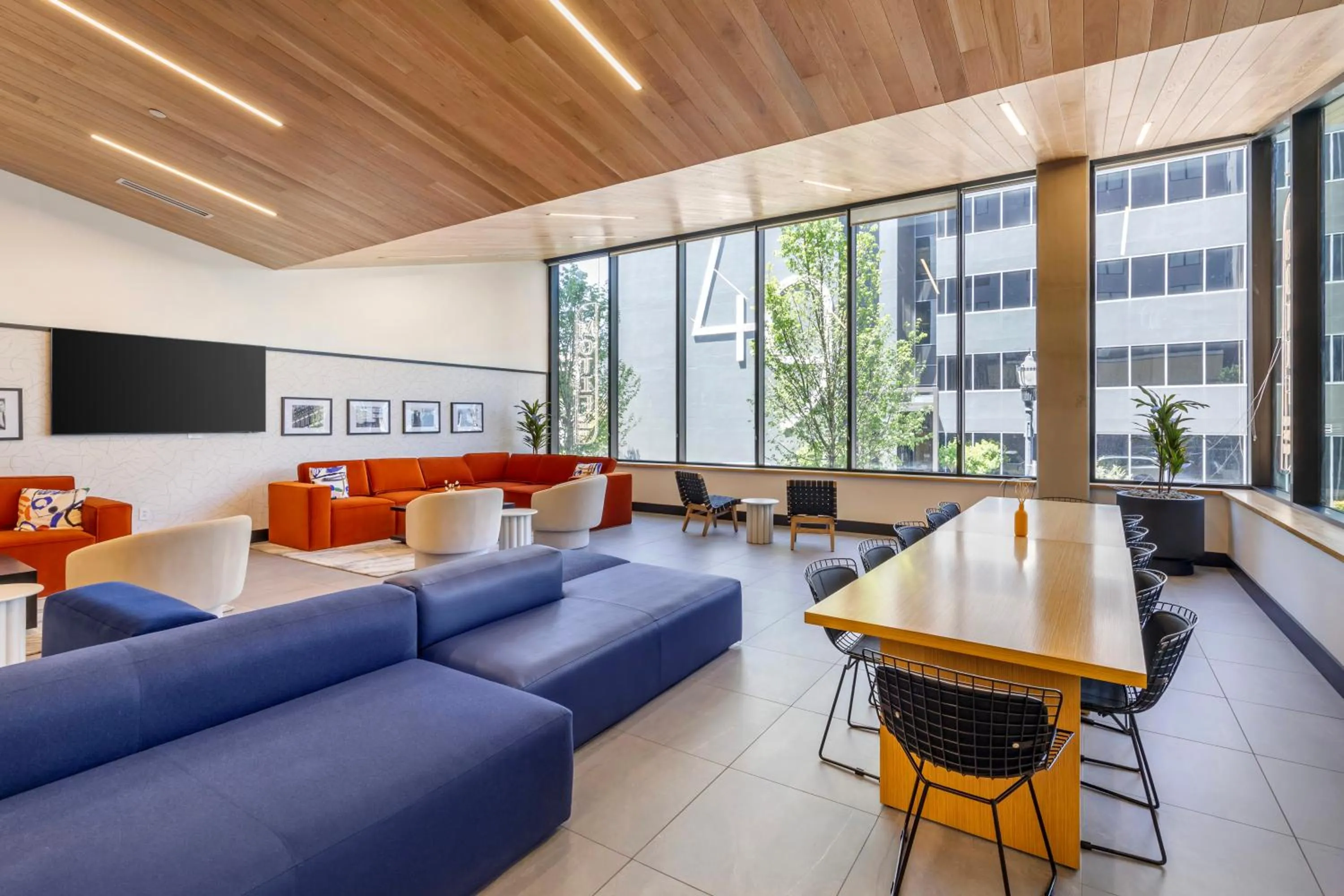 Lobby or reception in Motif Nashville's Hotel on Music Row