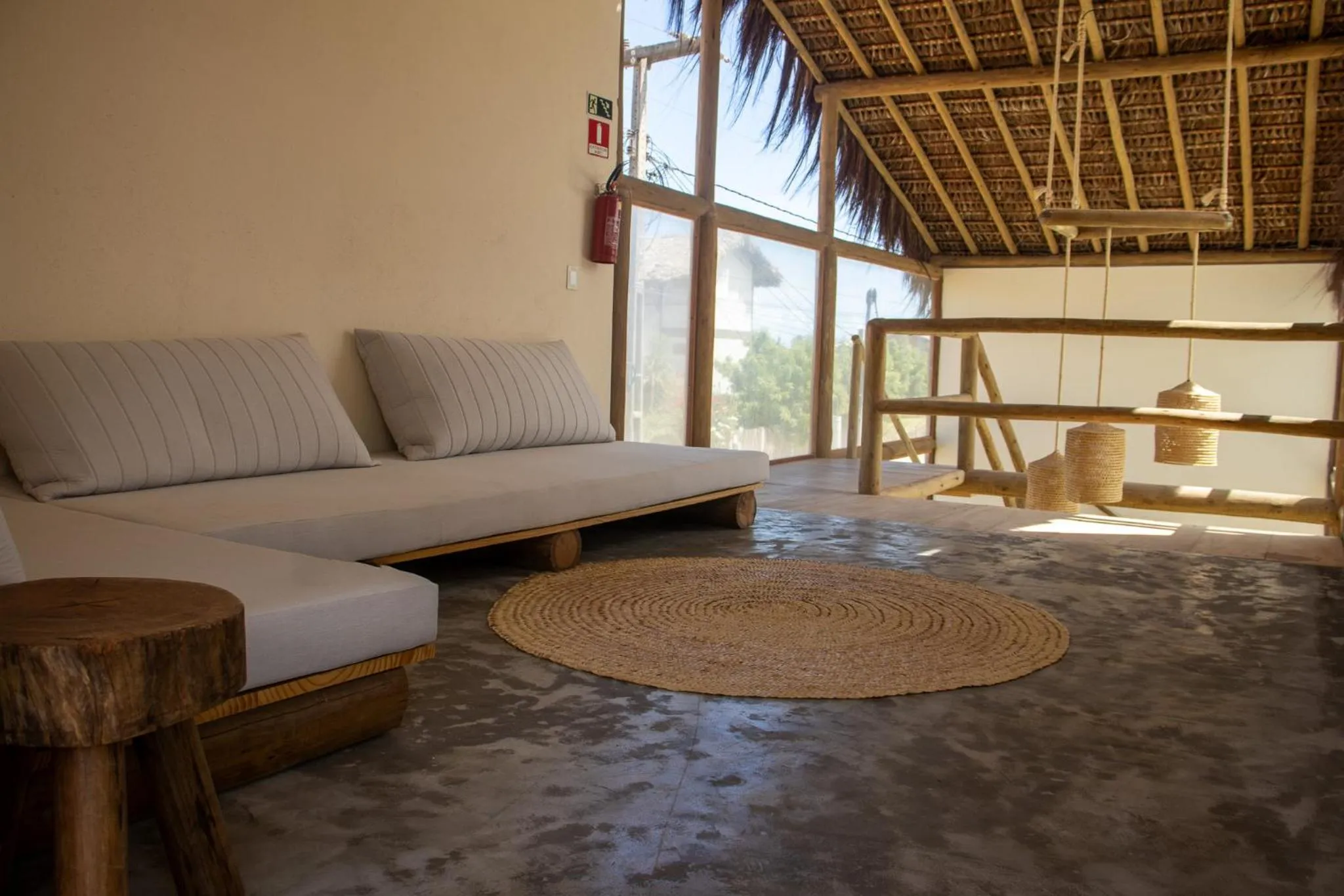 Communal lounge/ TV room in Pousada Veleiro Kite Preá