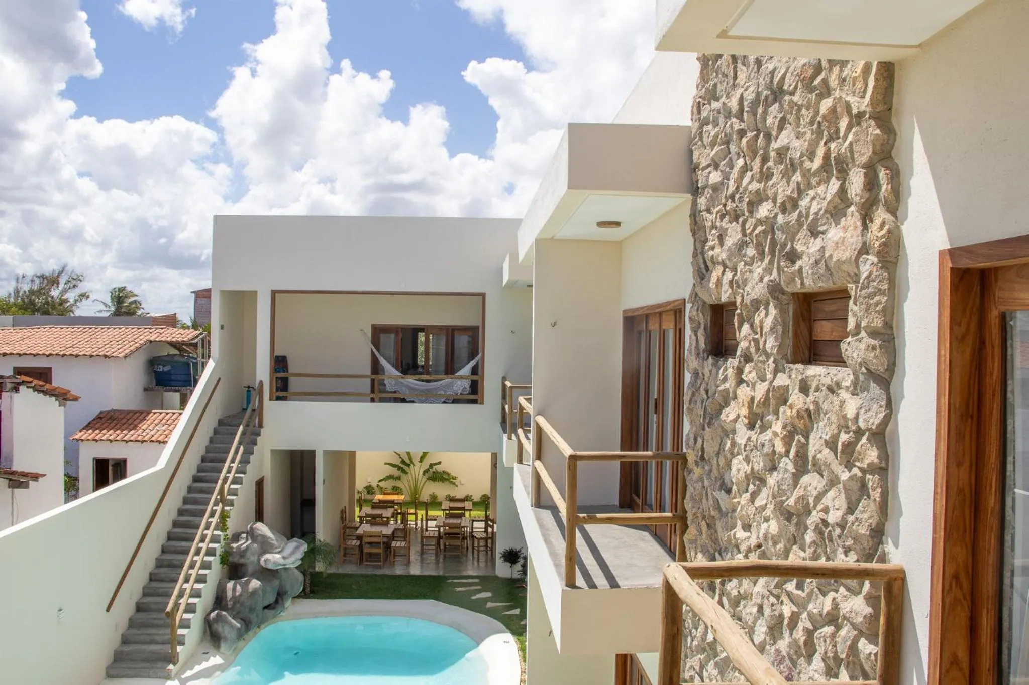 Balcony/Terrace in Pousada Veleiro Kite Preá