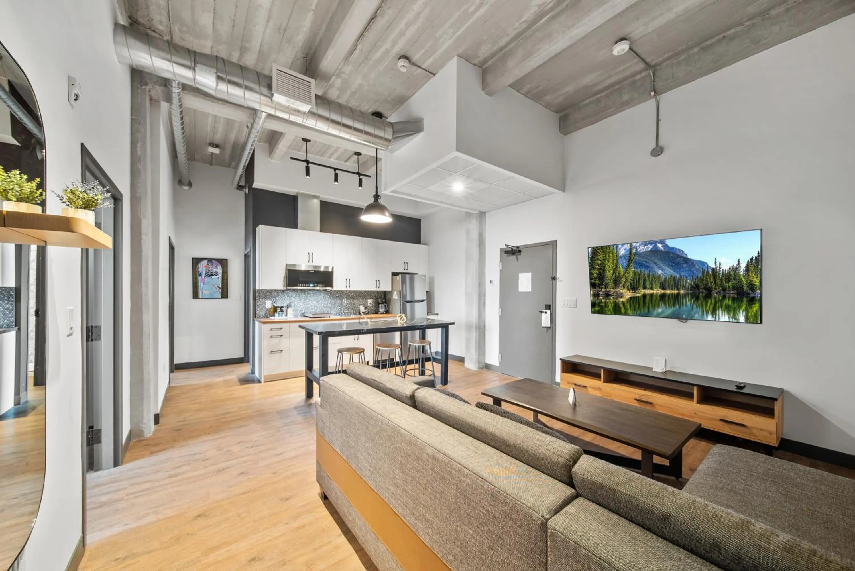 Living room in Cannery Lofts Niagara