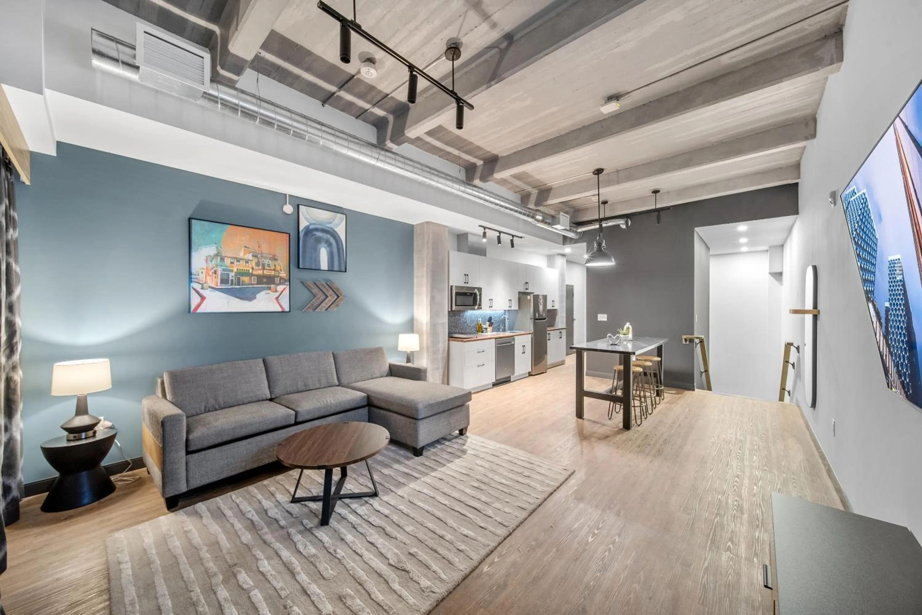 Living room in Cannery Lofts Niagara