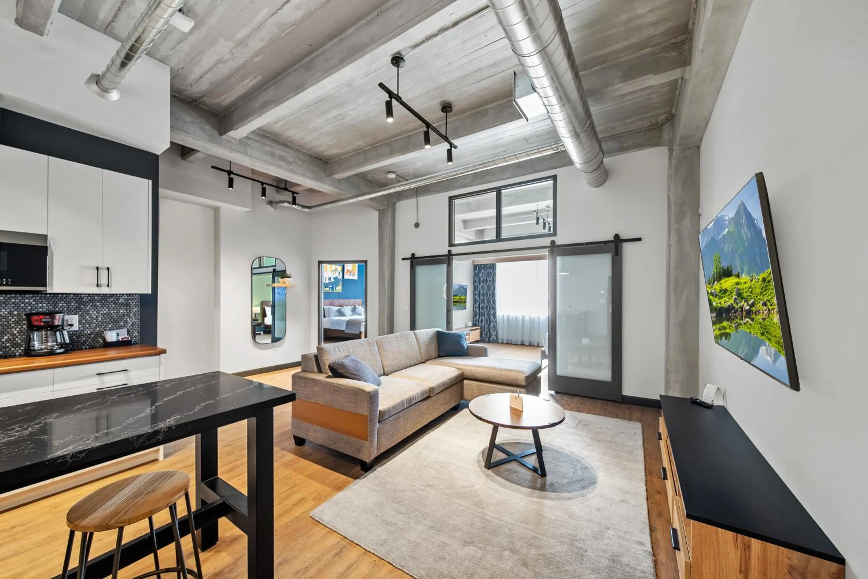 Living room in Cannery Lofts Niagara