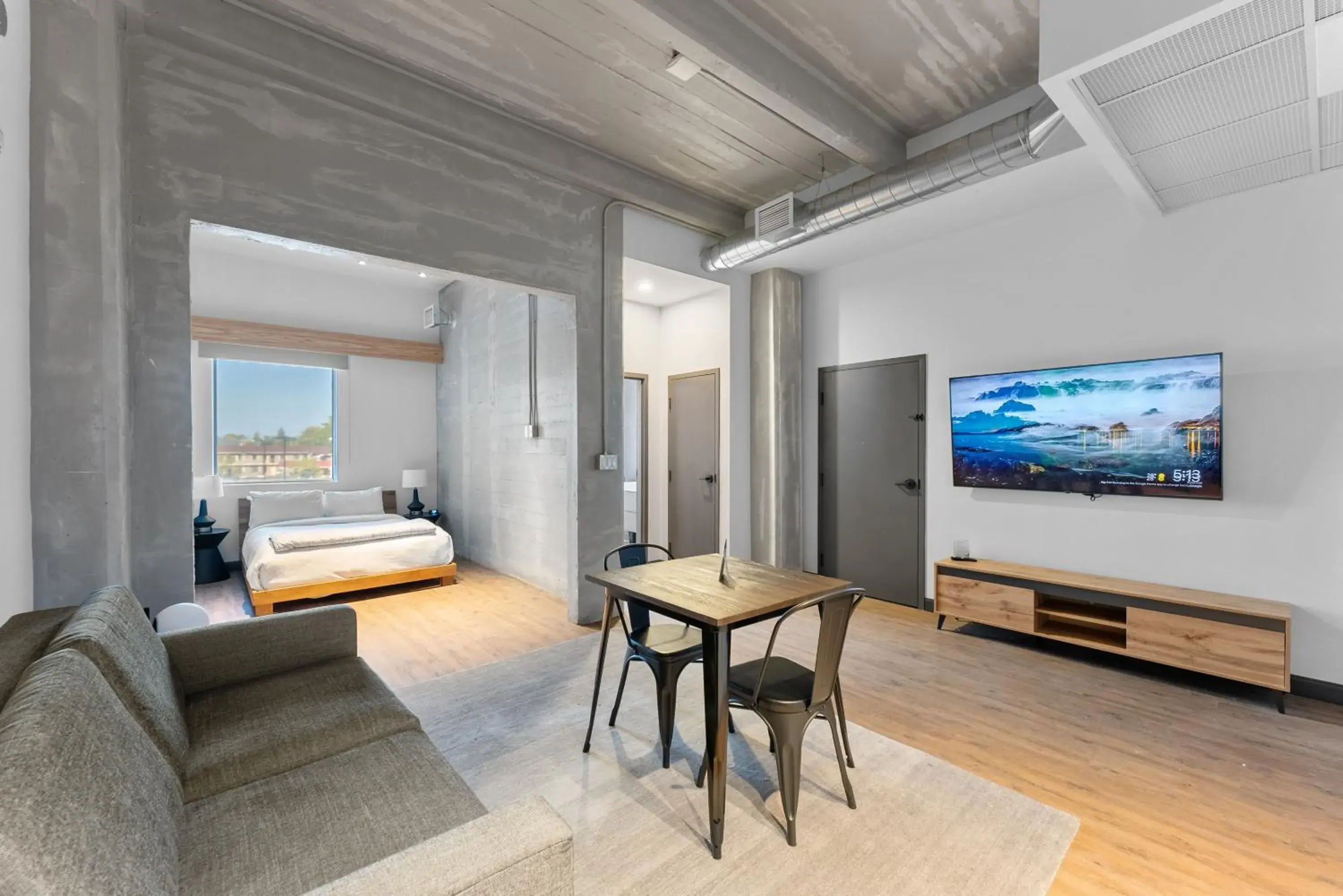 1 Queen Bed with Sofa Bed Studio in Cannery Lofts Niagara 1 Queen Bed with Sofa Bed Studio in Cannery Lofts Niagara