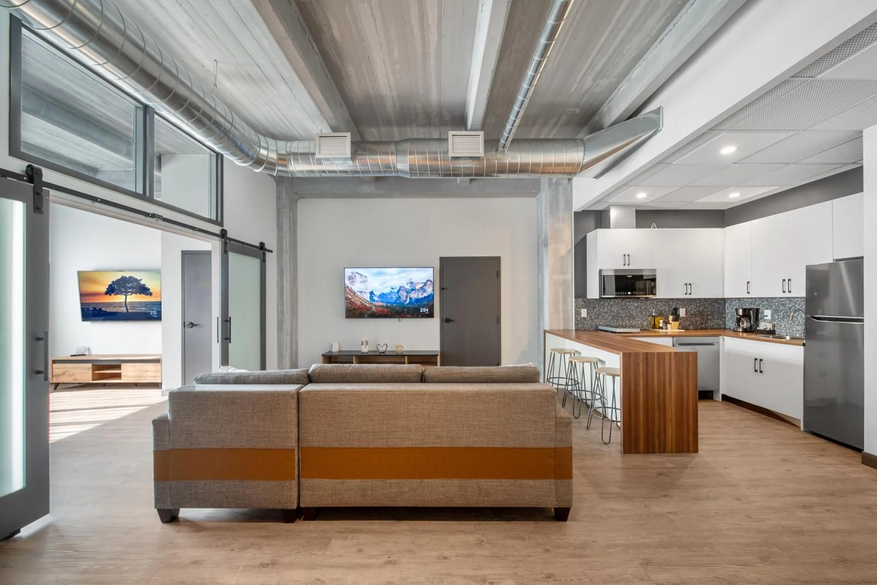 Living room in Cannery Lofts Niagara