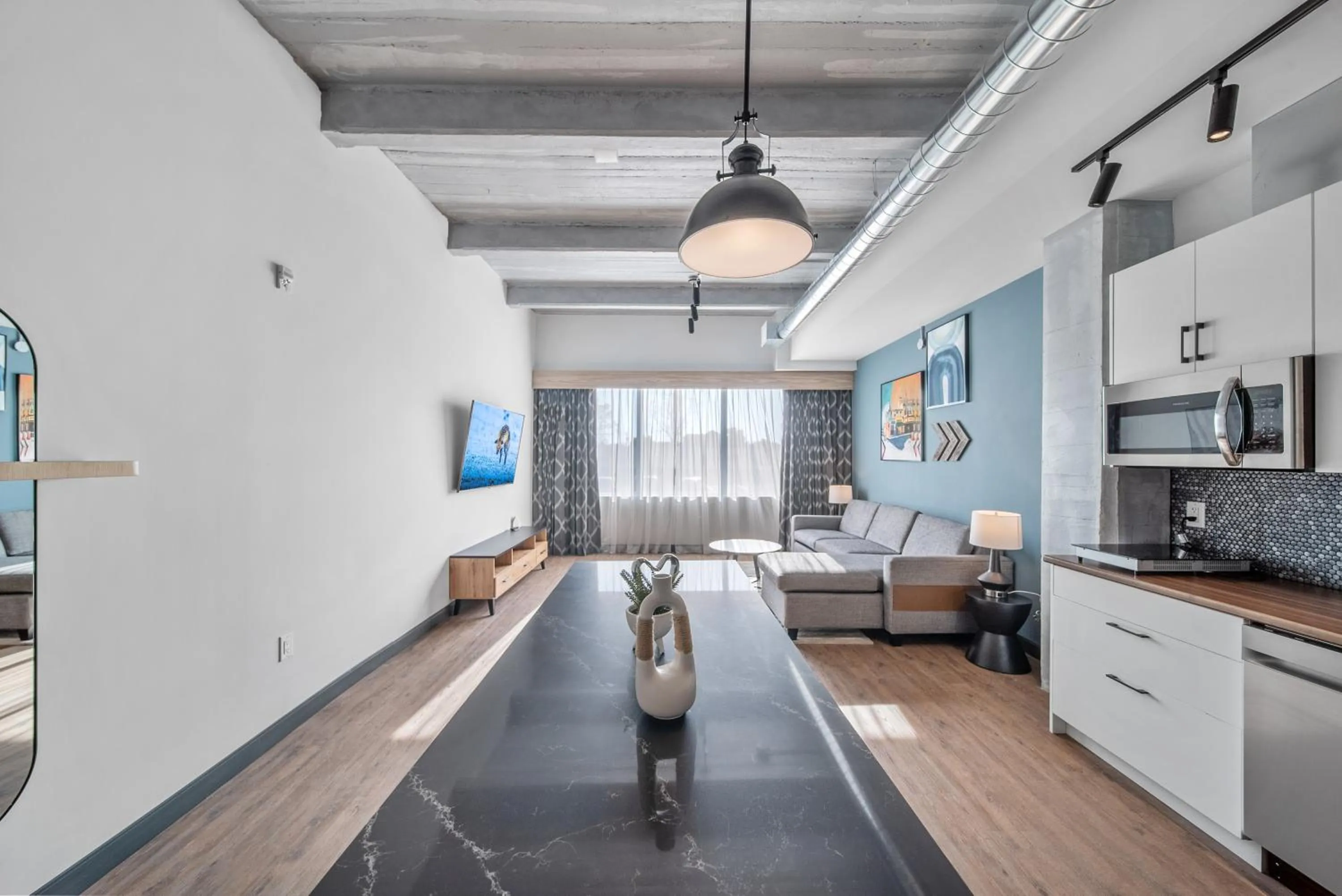 Living room in Cannery Lofts Niagara