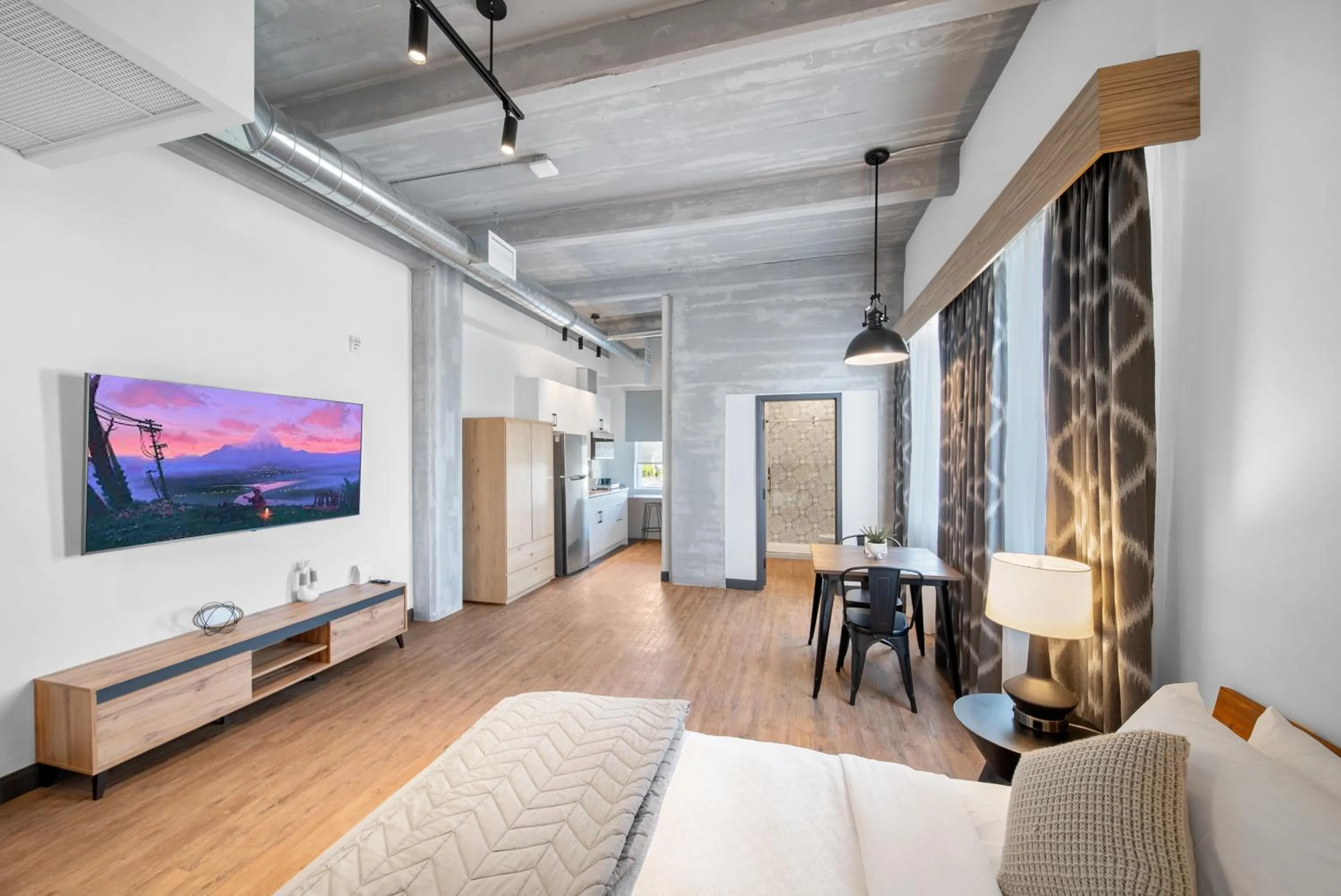 Bedroom in Cannery Lofts Niagara