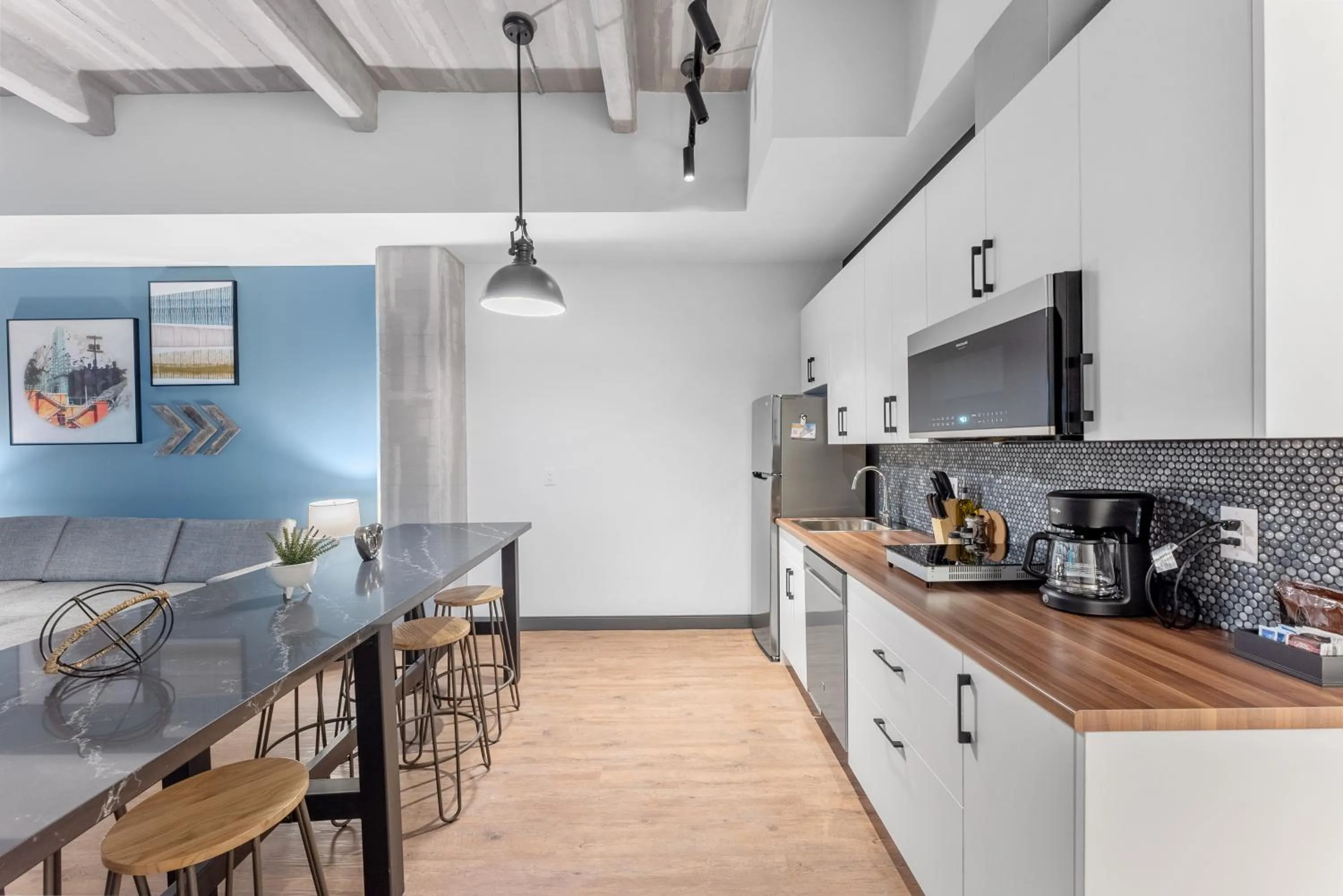 Seating area in Cannery Lofts Niagara