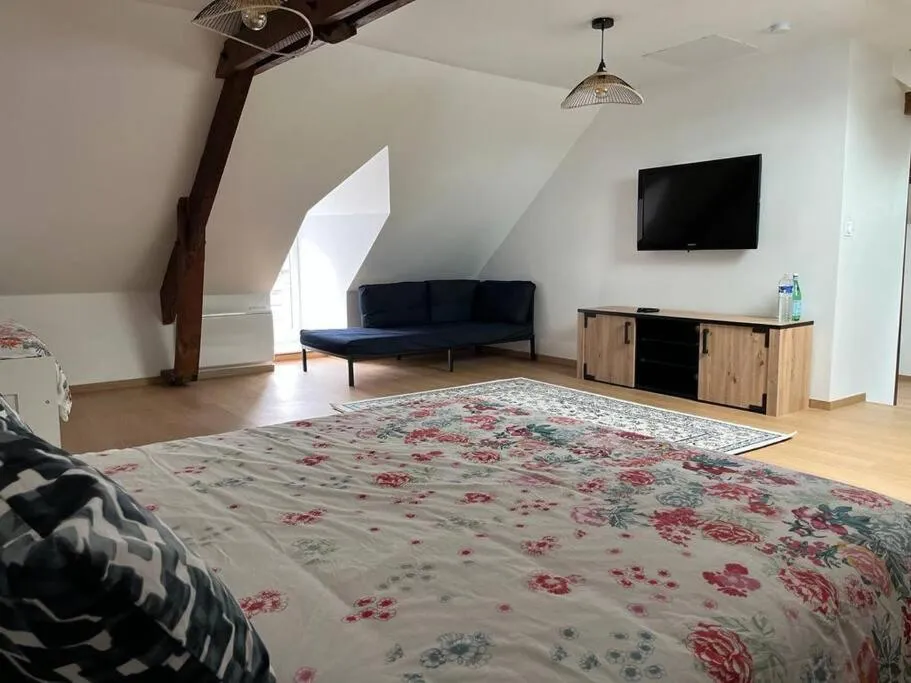 Bed in La Maison des Amis en Normandie