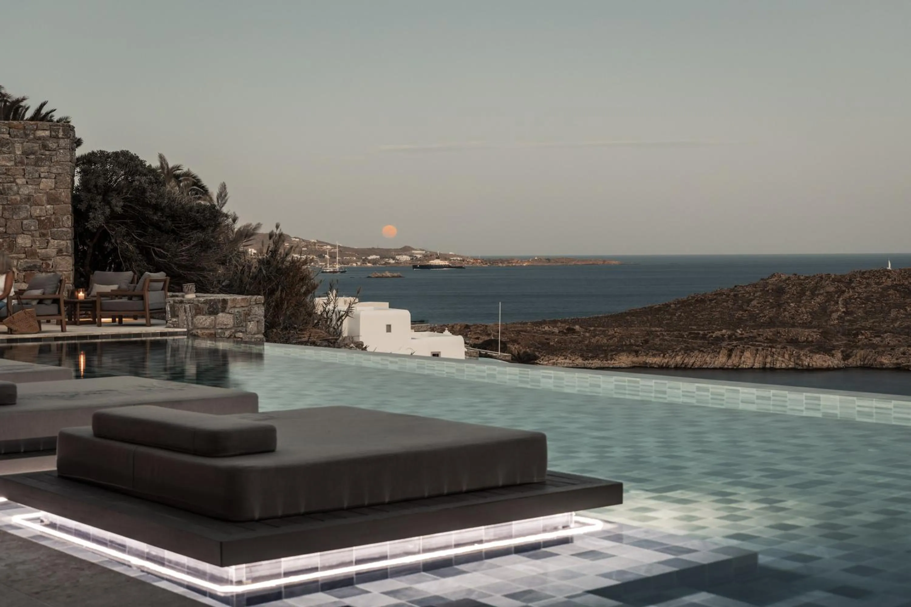 Pool view in Enigma Mykonos Hideaway Suites