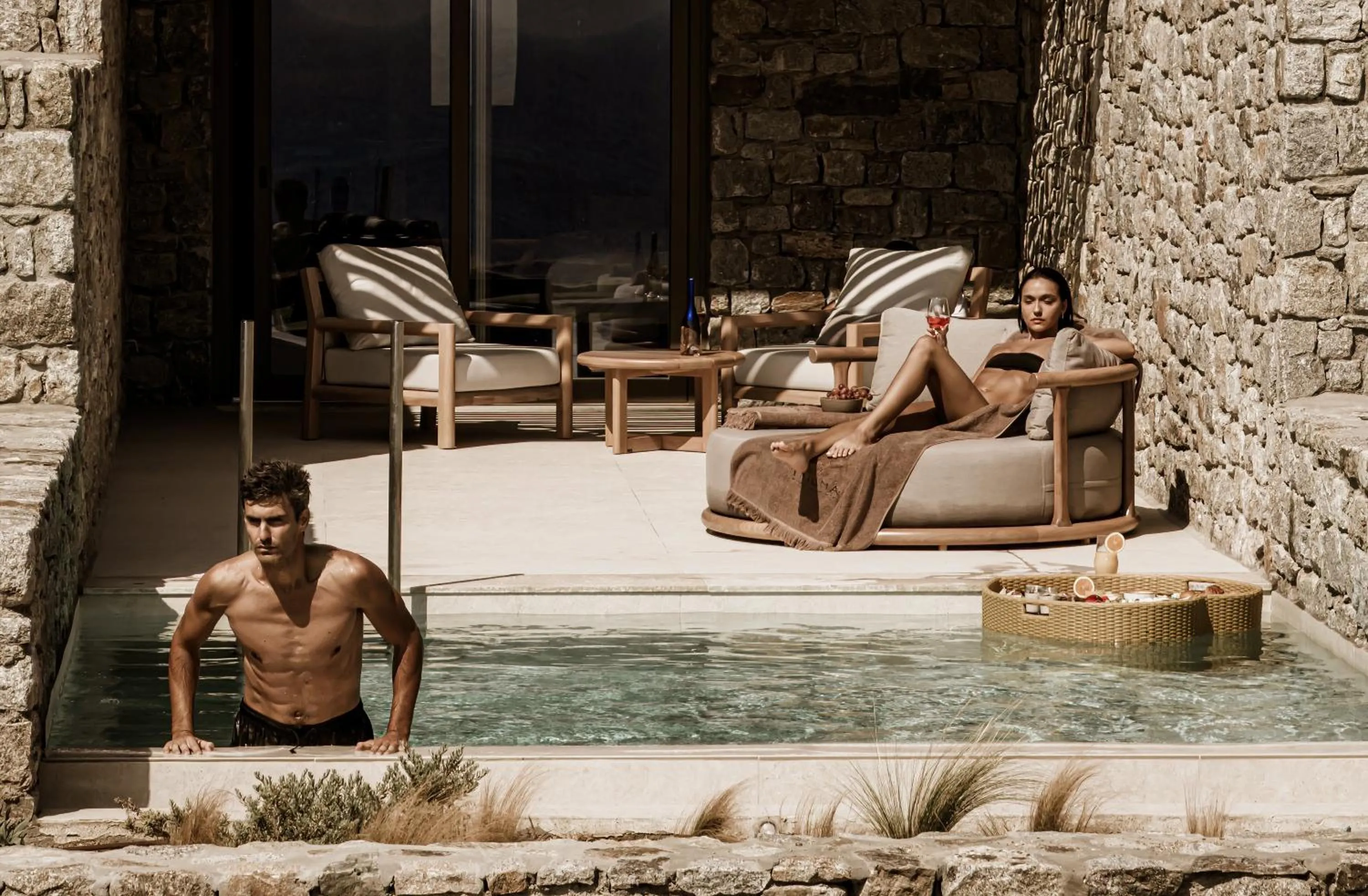 Swimming pool in Enigma Mykonos Hideaway Suites