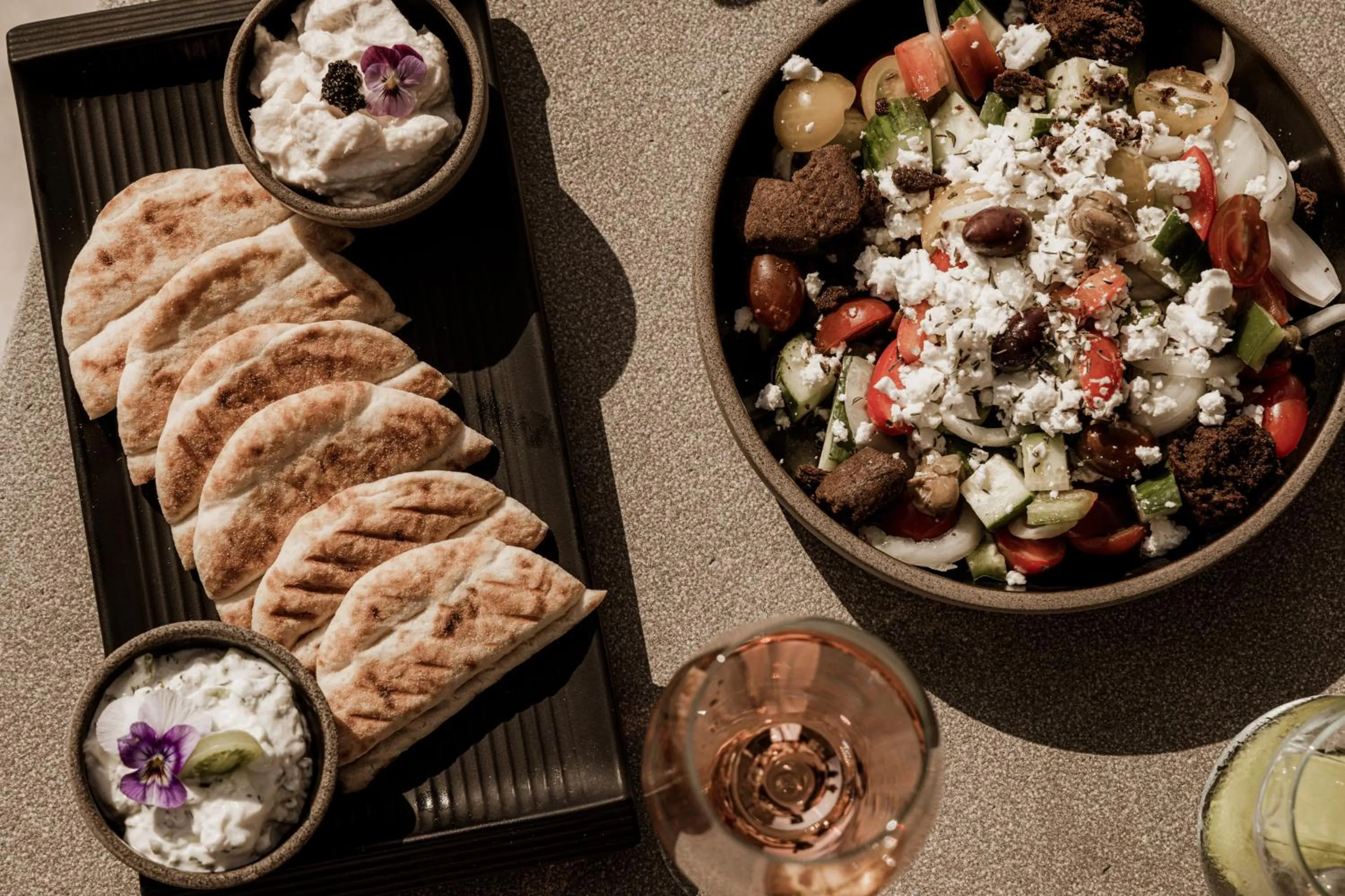 Food and drinks in Enigma Mykonos Hideaway Suites