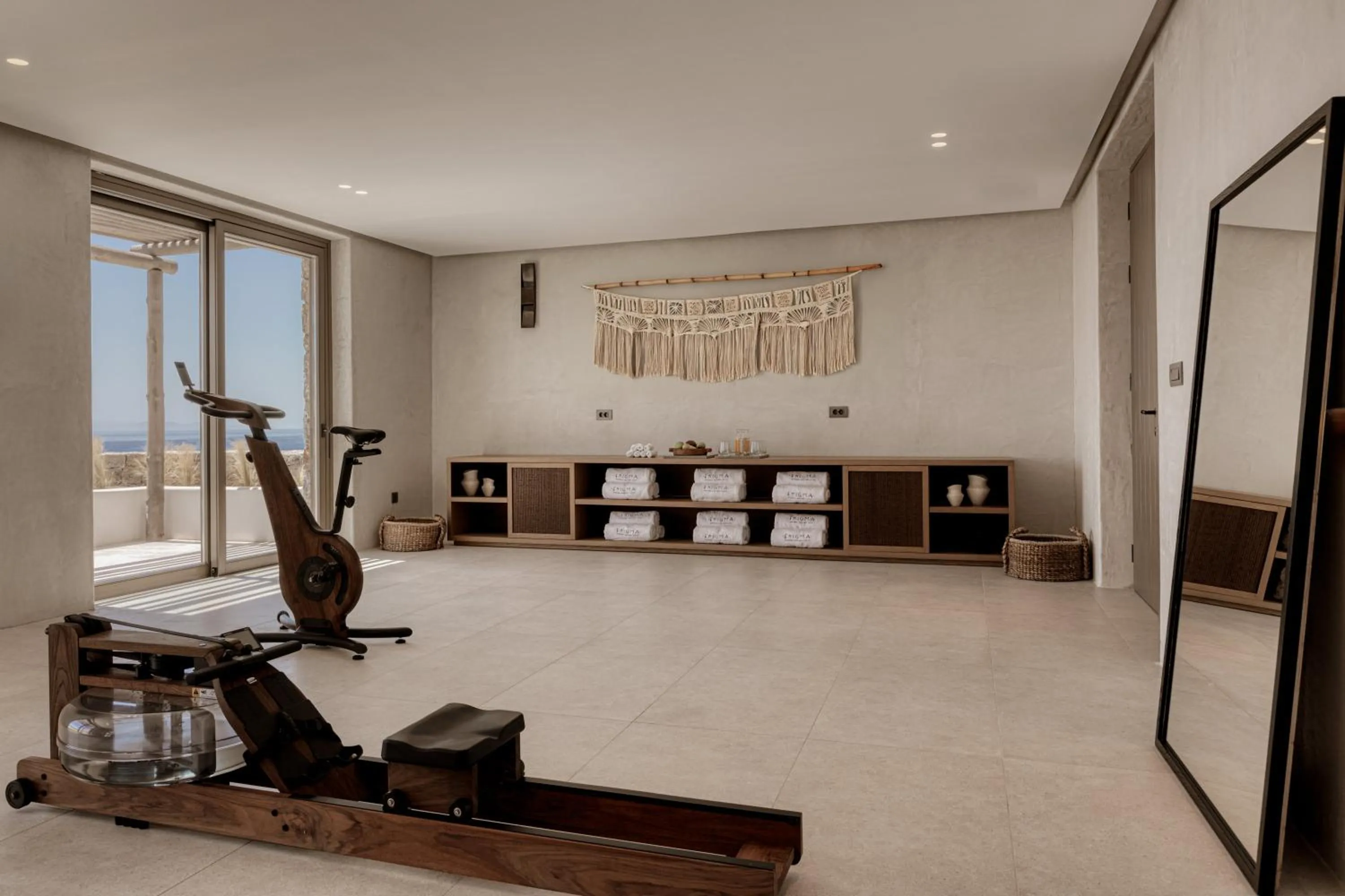 Fitness centre/facilities in Enigma Mykonos Hideaway Suites