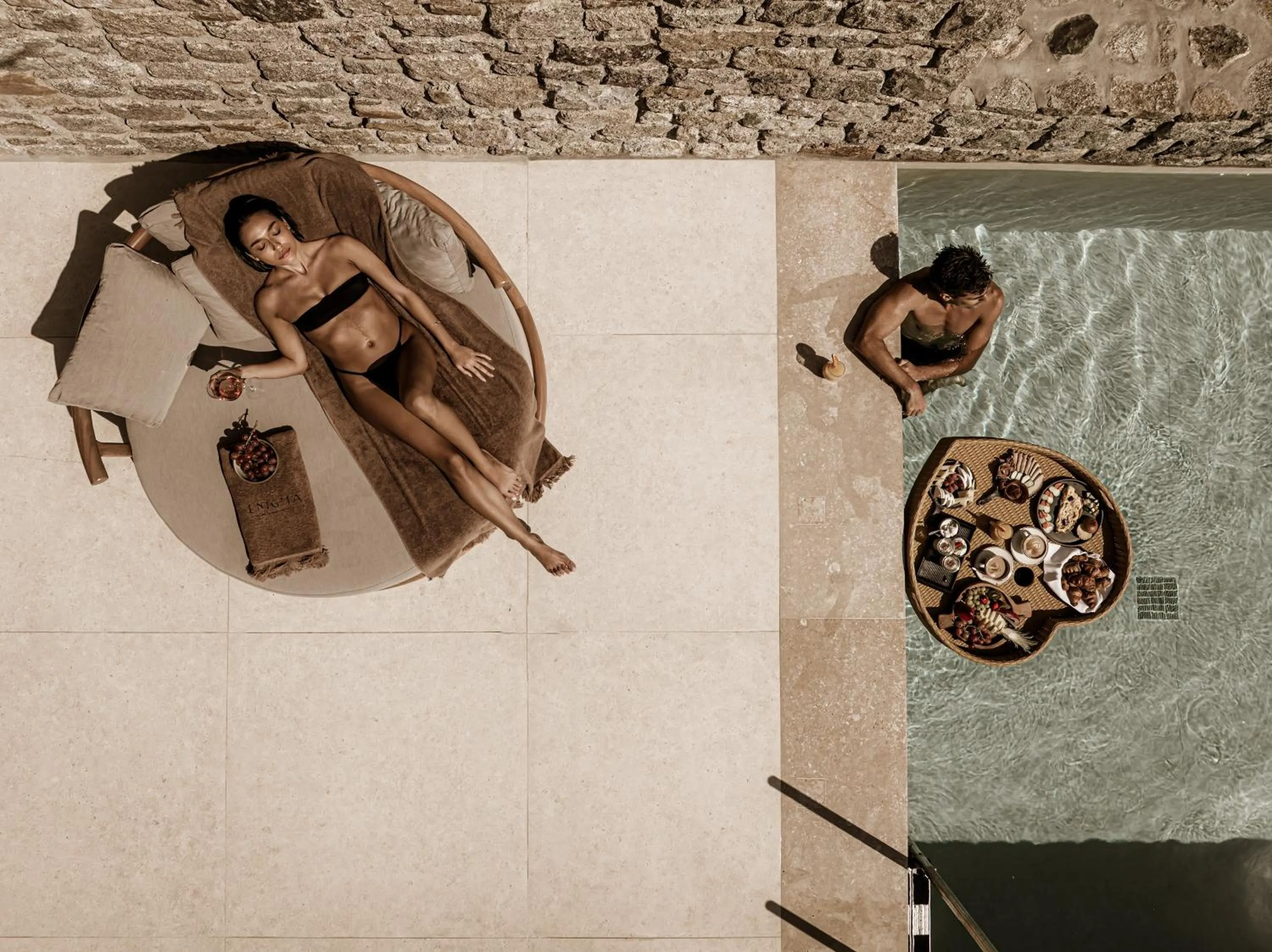 group of guests in Enigma Mykonos Hideaway Suites