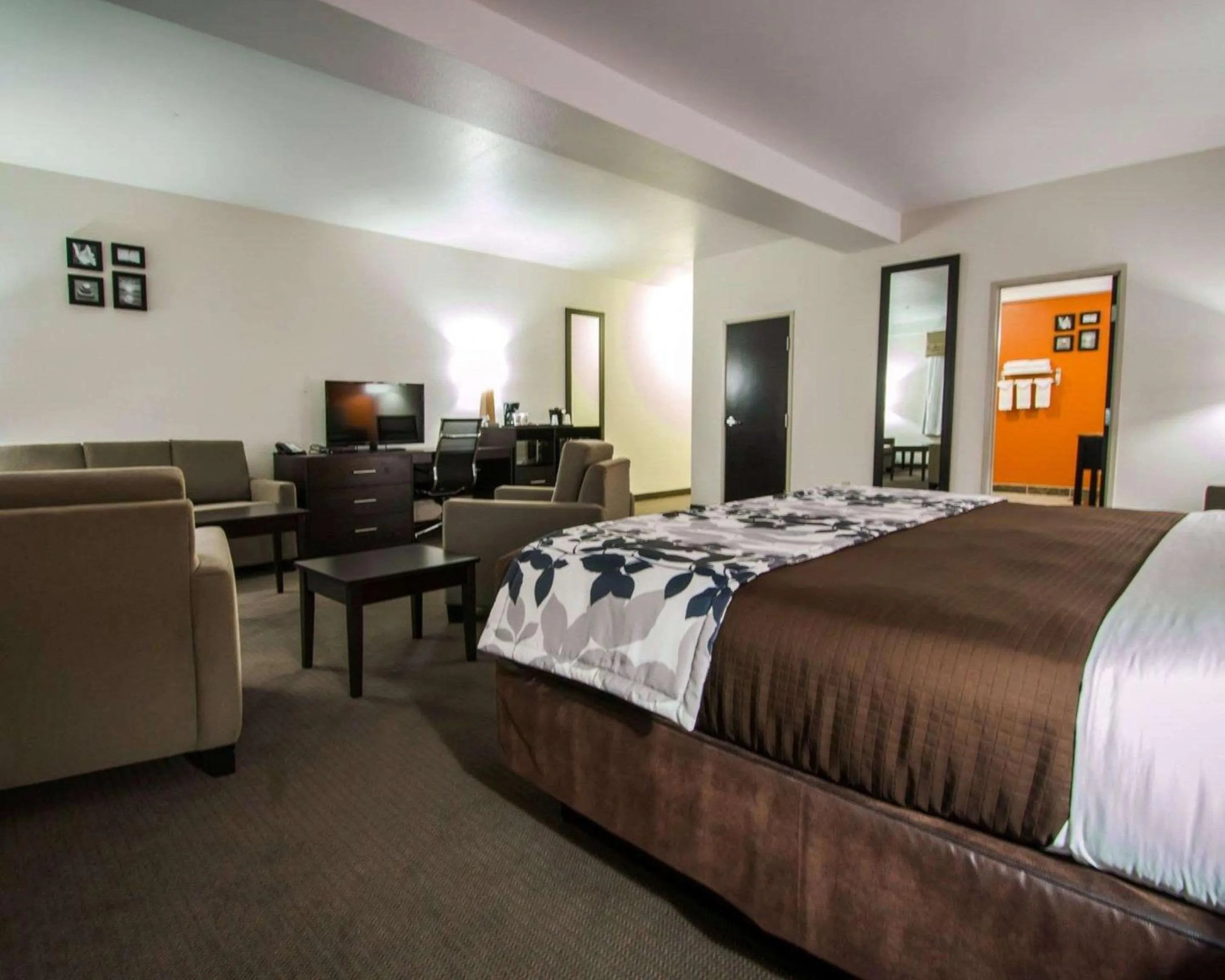 Bedroom, Bed in Sleep Inn & Suites And Conference Center Downtown