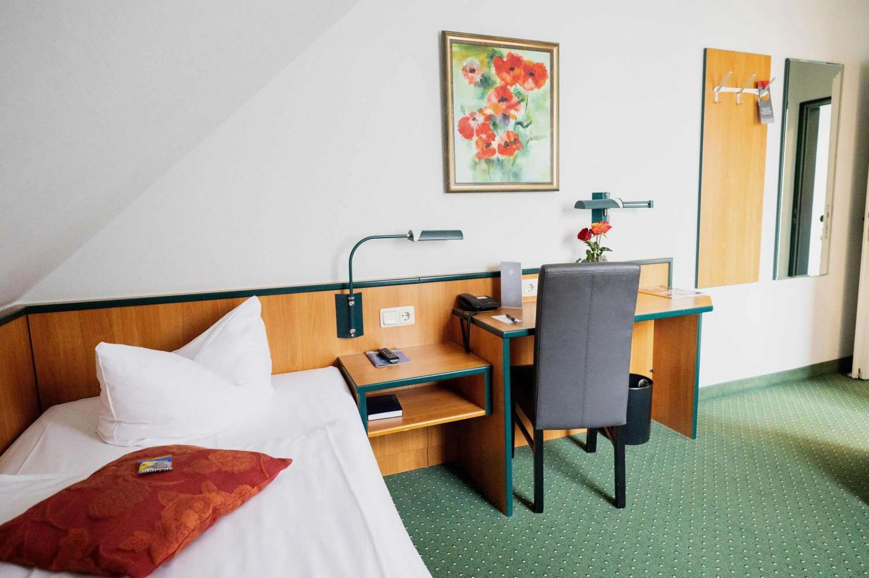 Photo of the whole room, Bed in Hotel Landhaus Dierkow