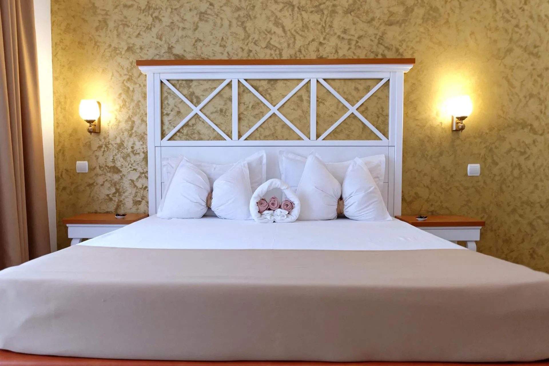 Bed in Hotel Albatros