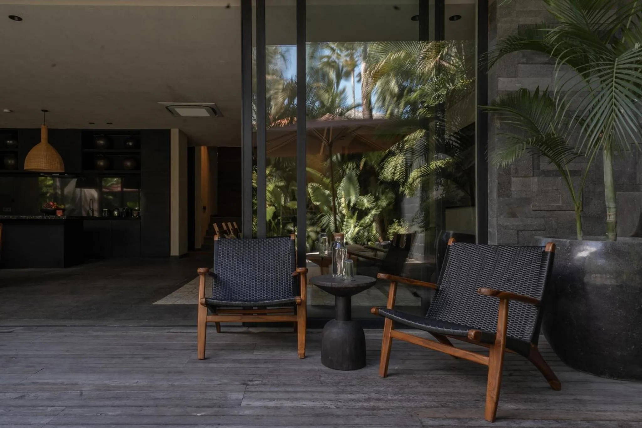 Patio in Black Villas Canggu Beach by OXO
