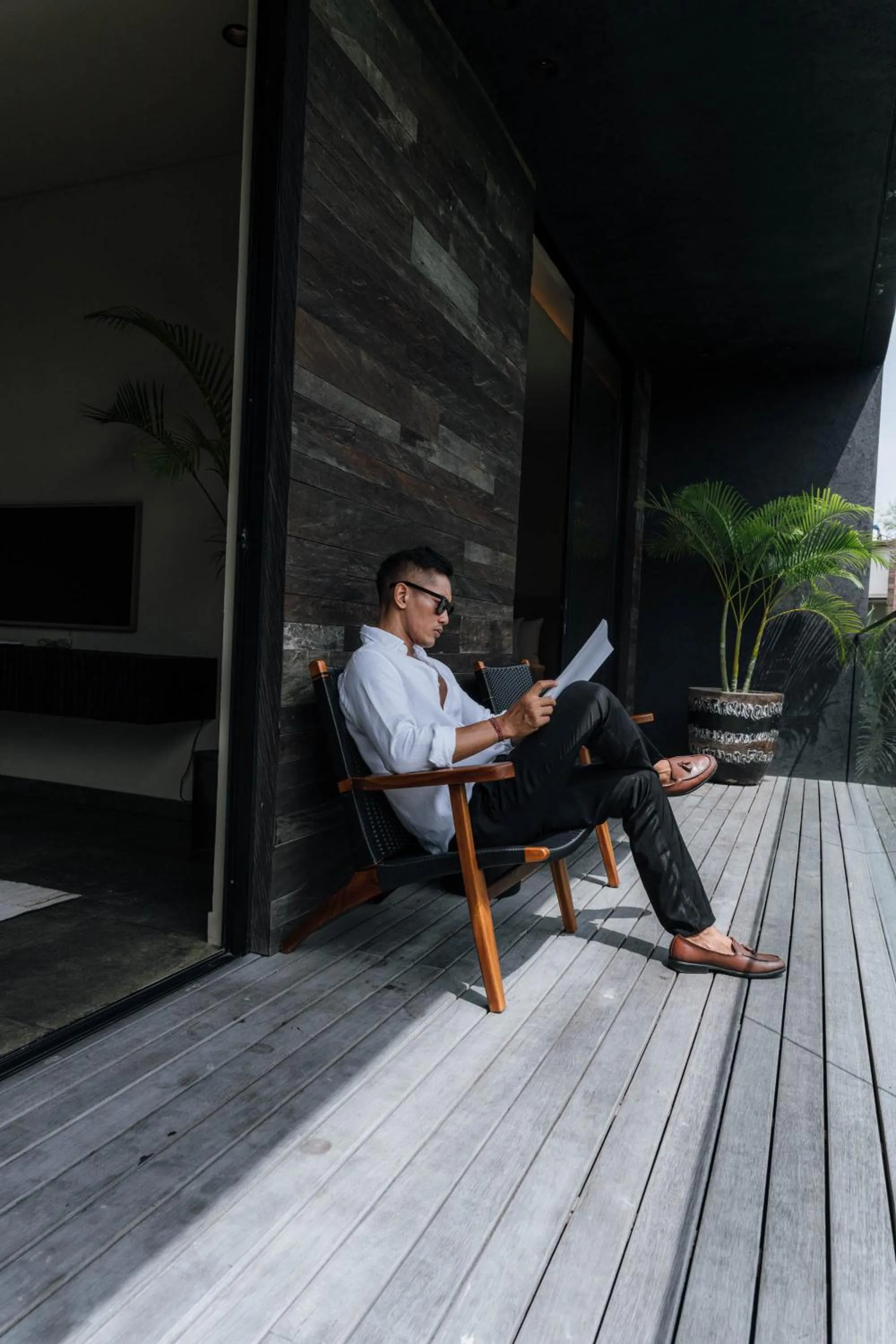 People in Black Villas Canggu Beach by OXO