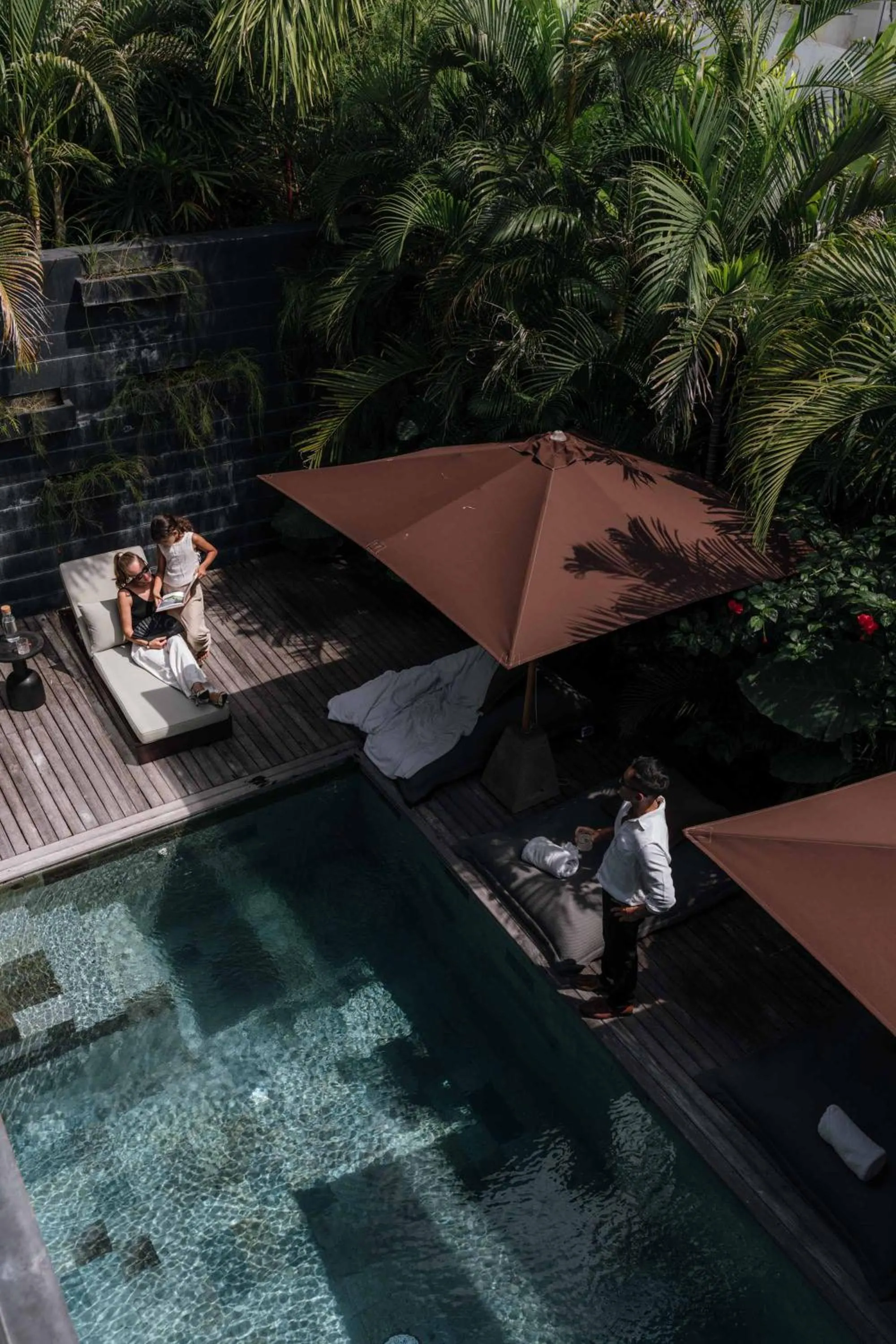 Swimming pool in Black Villas Canggu Beach by OXO