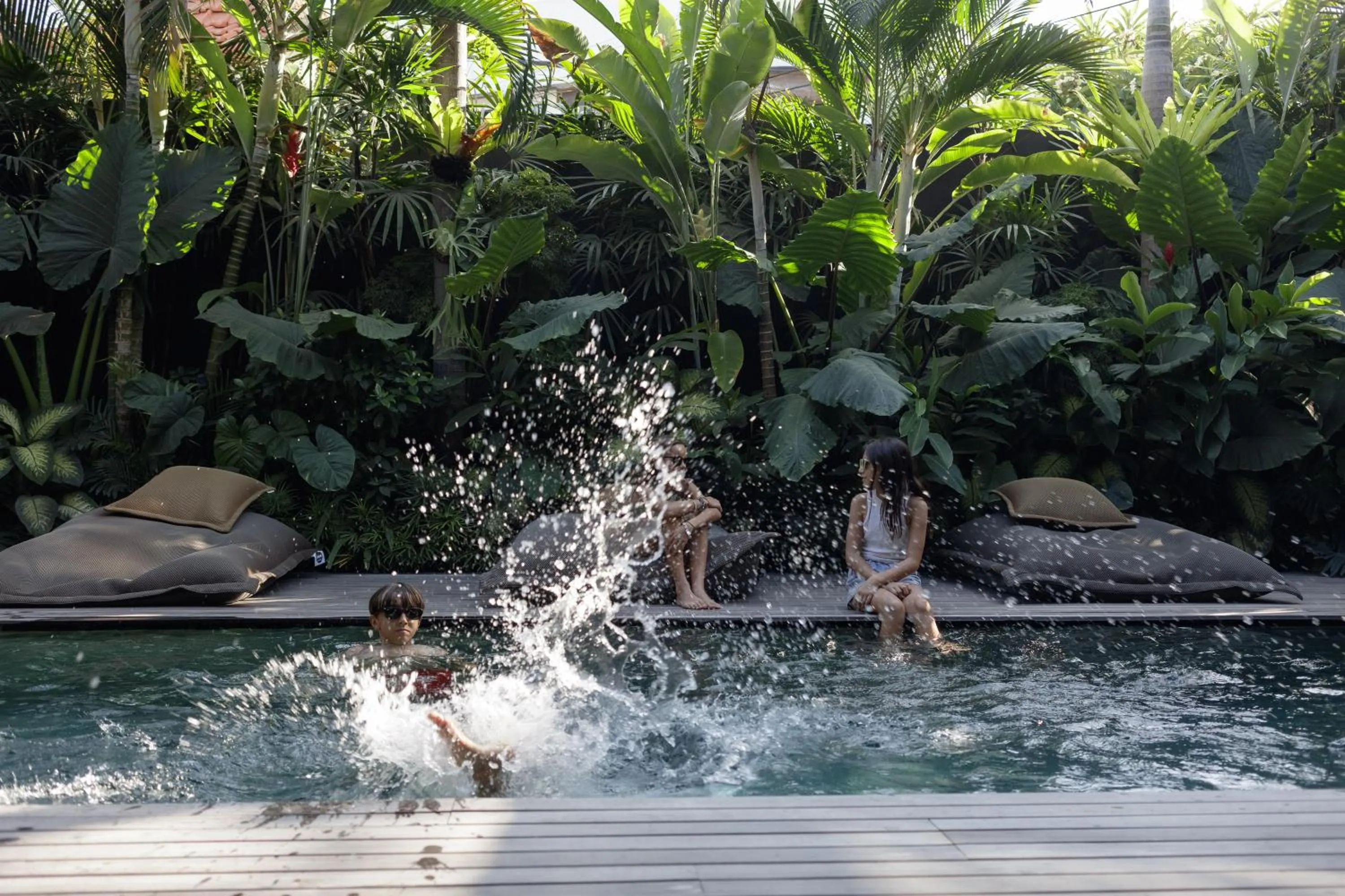 Swimming pool in Black Villas Canggu Beach by OXO