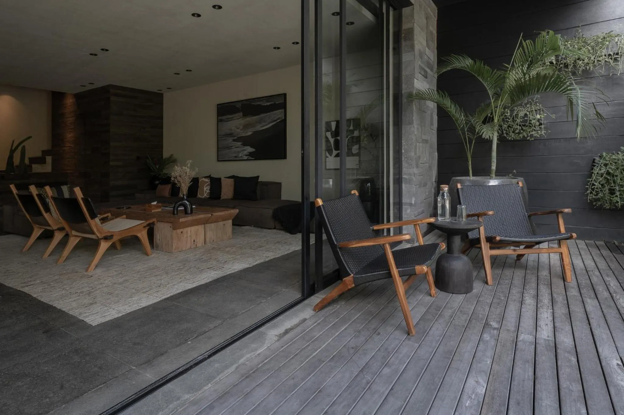 Patio in Black Villas Canggu Beach by OXO