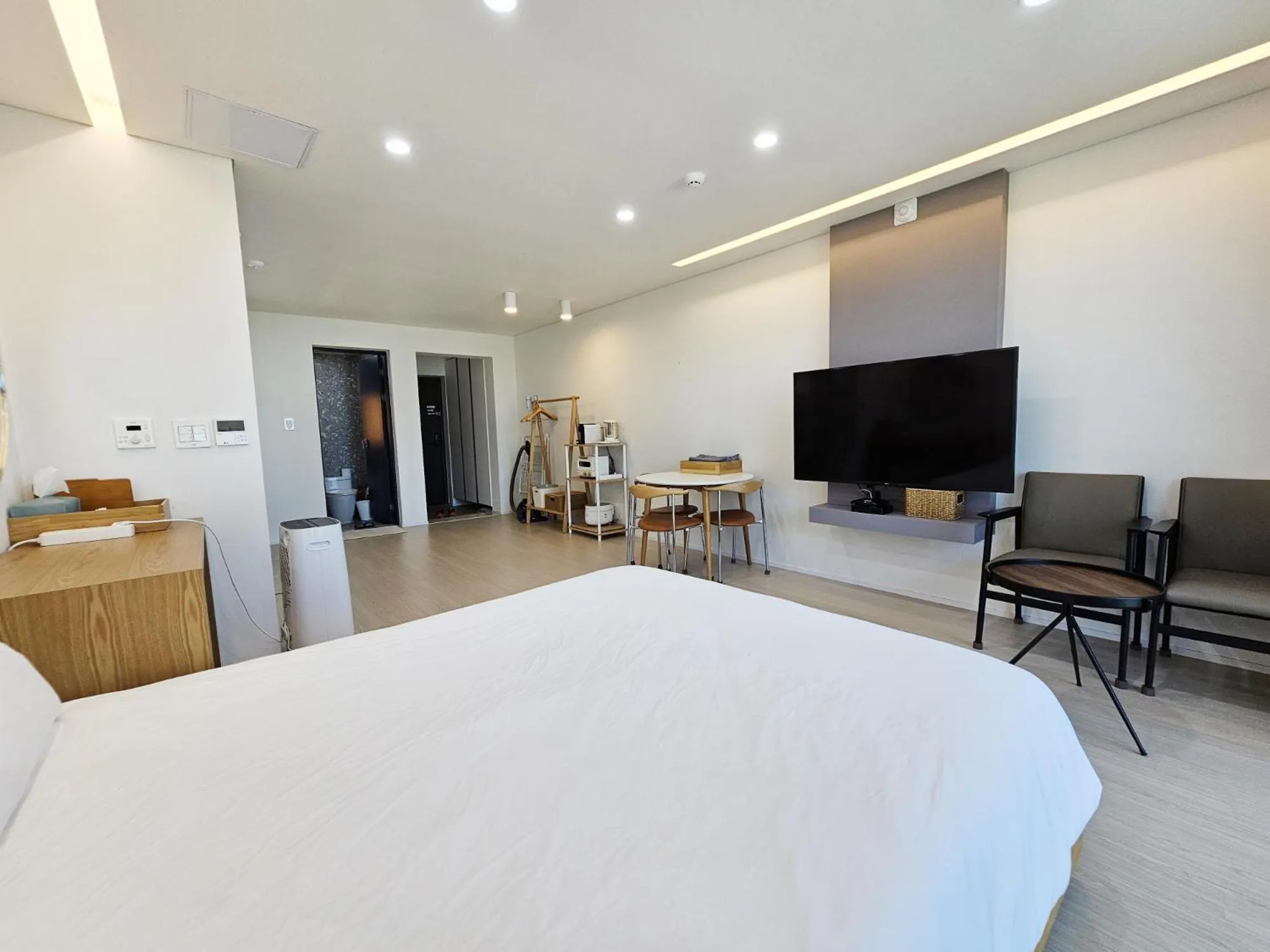 Bed in Jeju Badayeon Villa