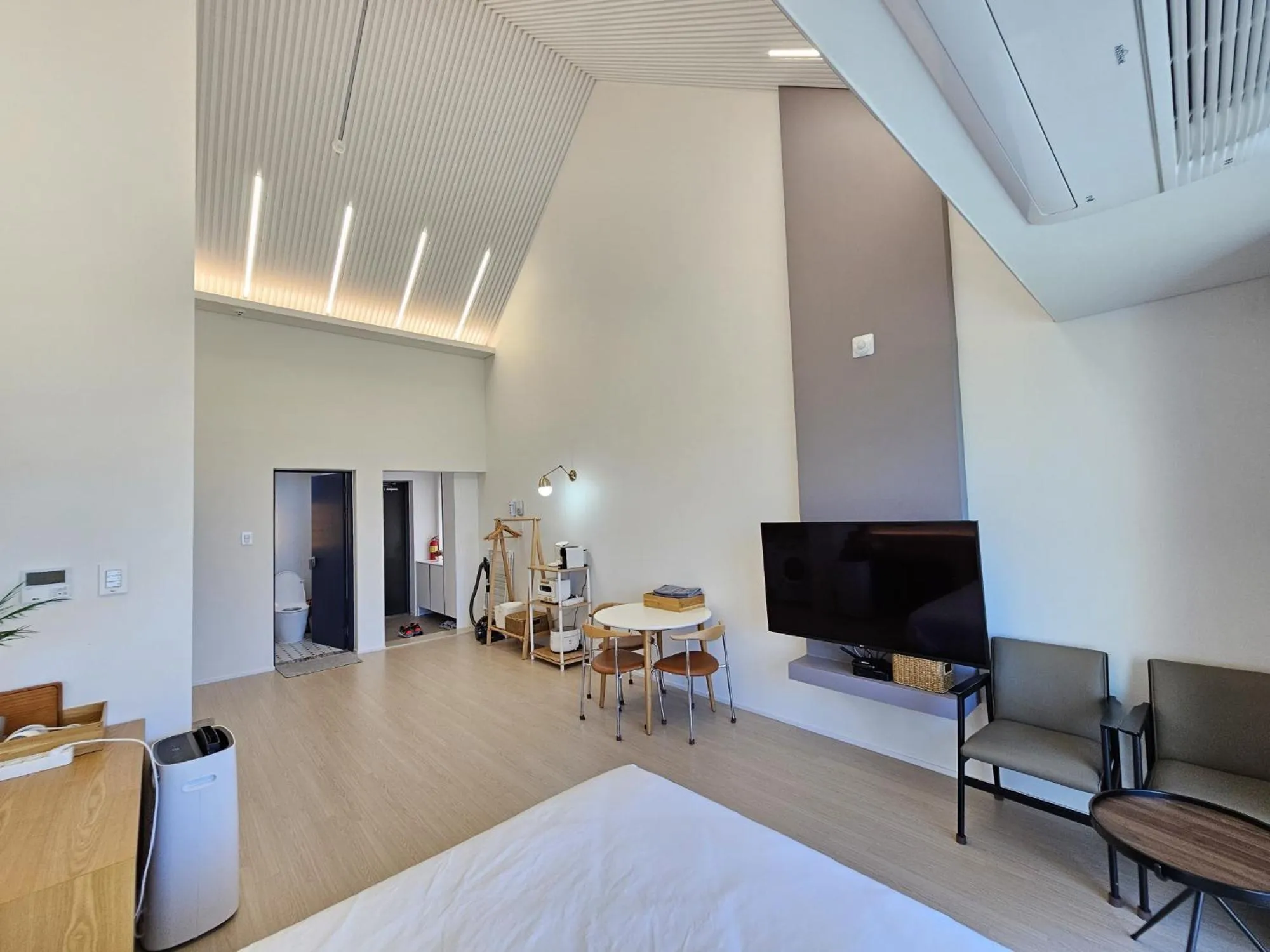 Bed in Jeju Badayeon Villa