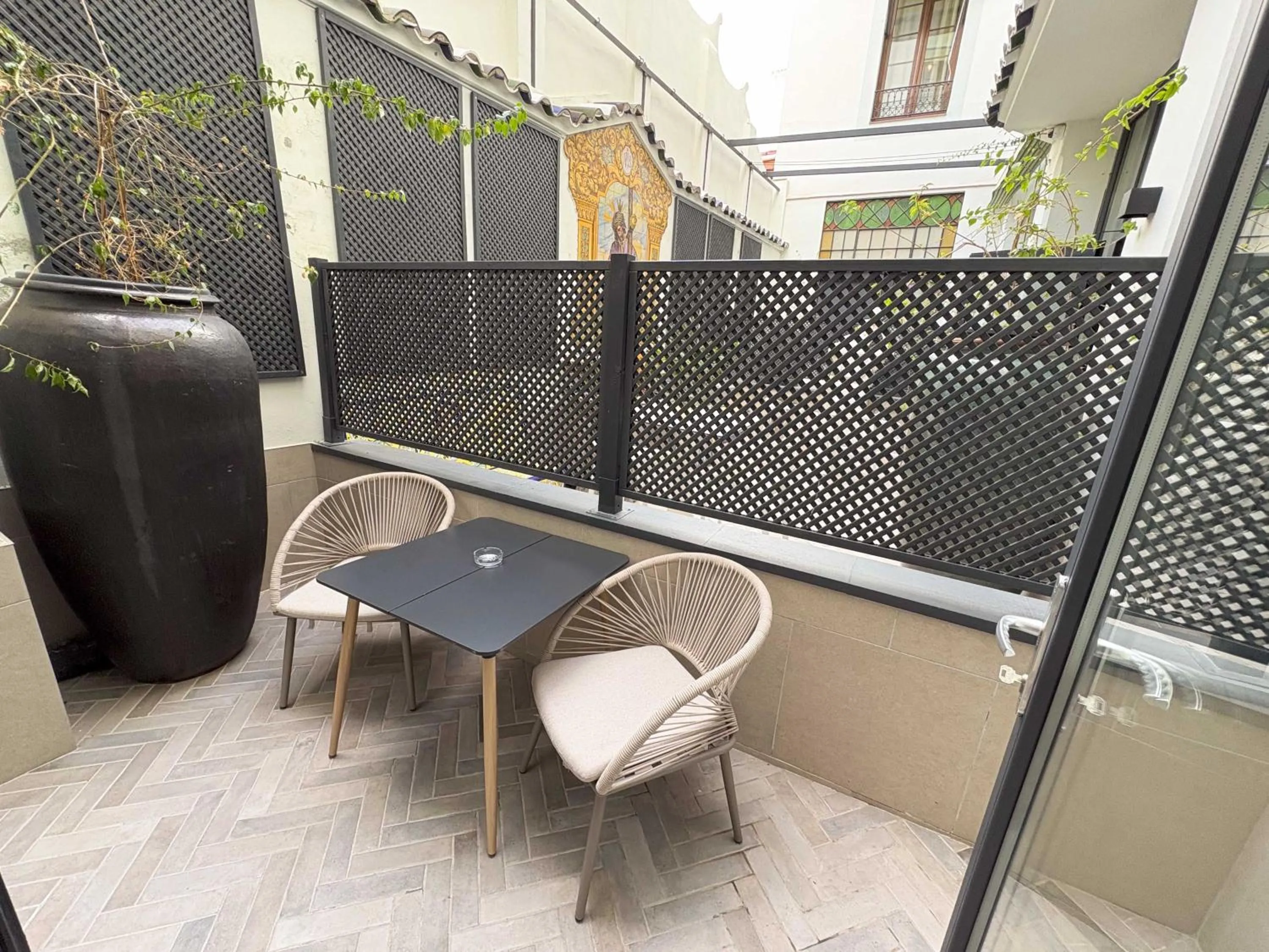 Balcony/Terrace in Akla Hotel Badajoz