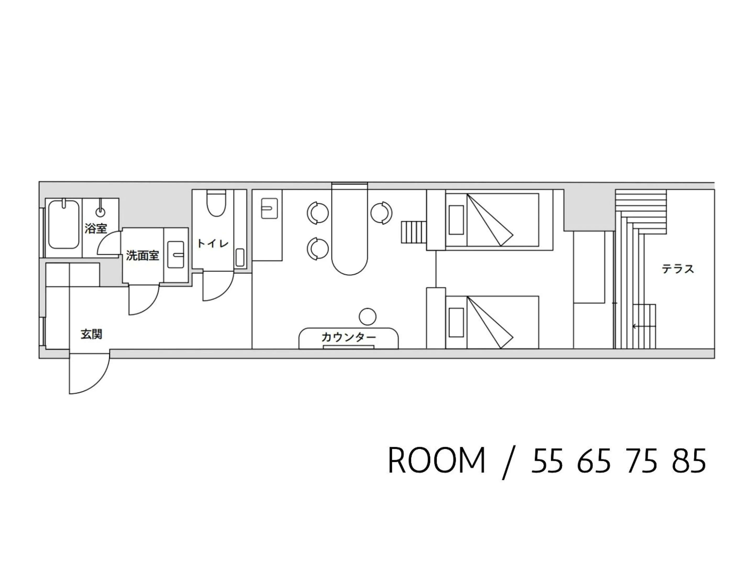 Floor plan in Rakuten STAY Atami