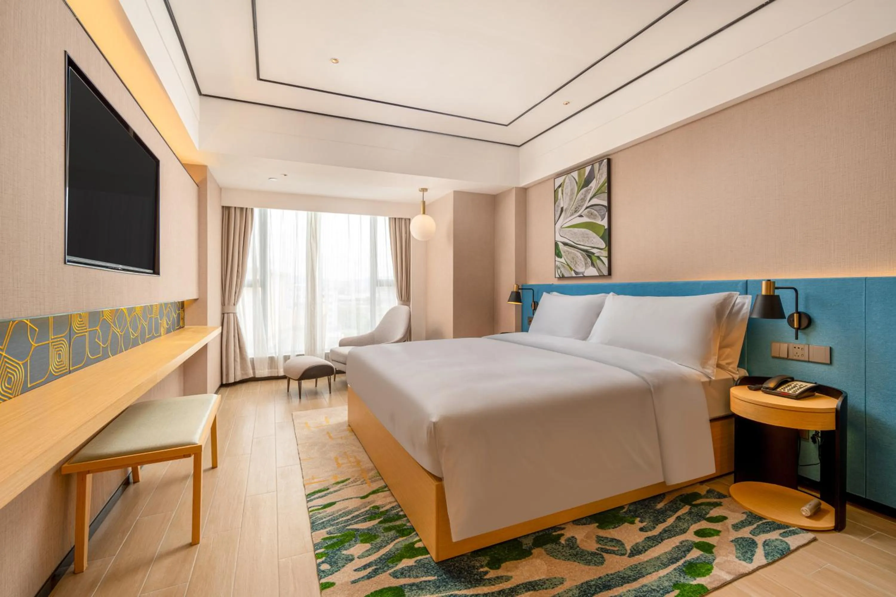Bedroom, Bed in Hilton Garden Inn Guangzhou Airport Aerotropolis - Free shuttle to Airport