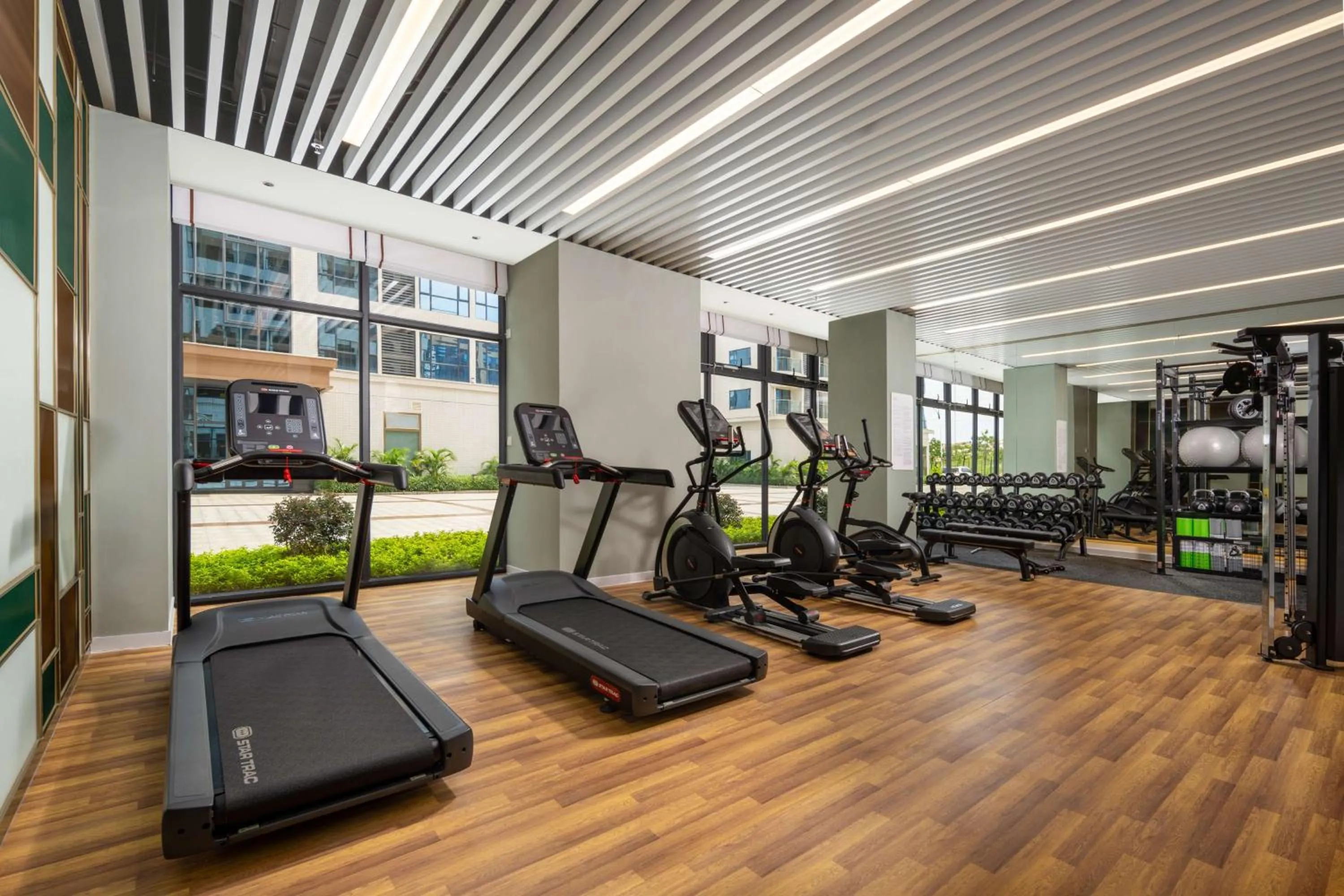 Fitness centre/facilities in Hilton Garden Inn Guangzhou Airport Aerotropolis - Free shuttle to Airport